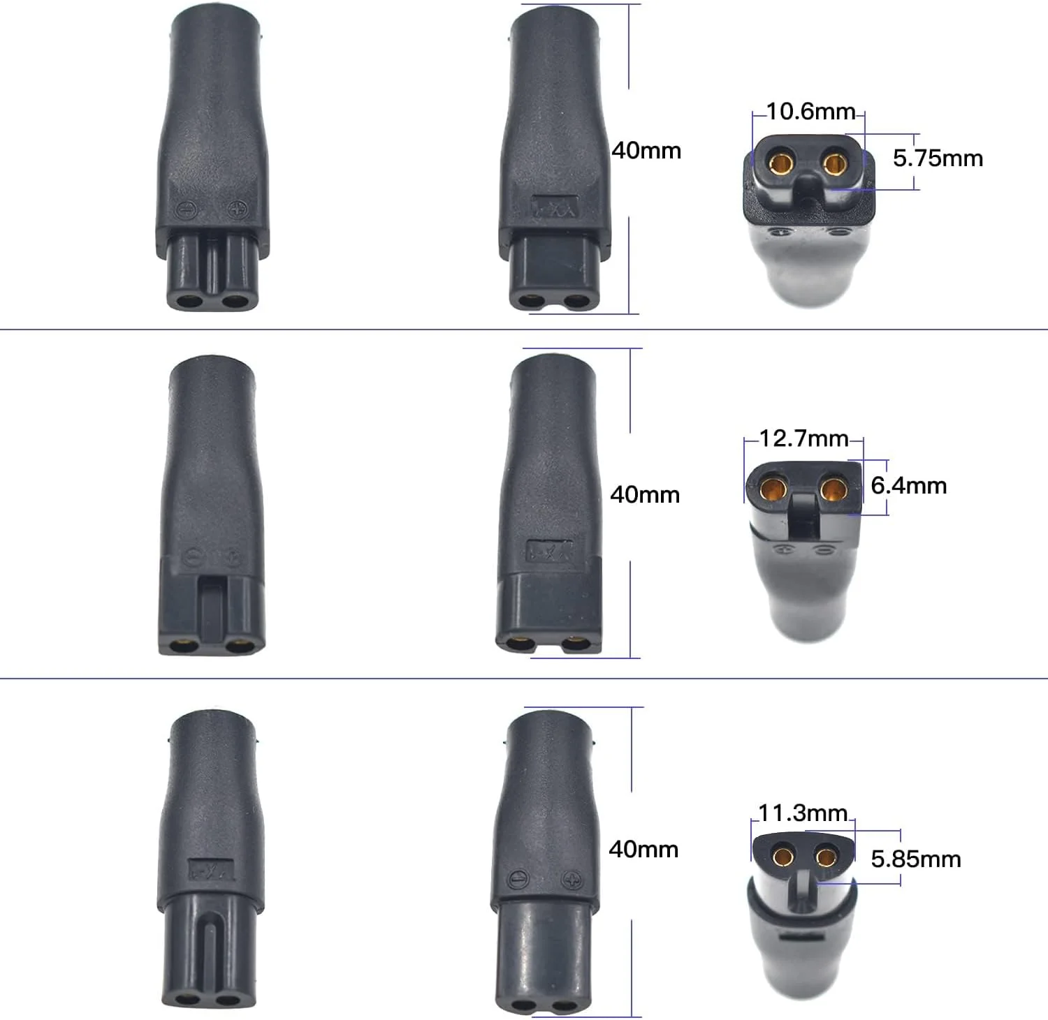9 عدد کابل برق Type-C، آداپتور شارژر USB جایگزین، سازگار با انواع ماشین اصلاح موی برقی، خط زن ریش، ریش تراش، ابزار زیبایی، چراغ مطالعه، تصفیه کننده هوا، کابل شارژ