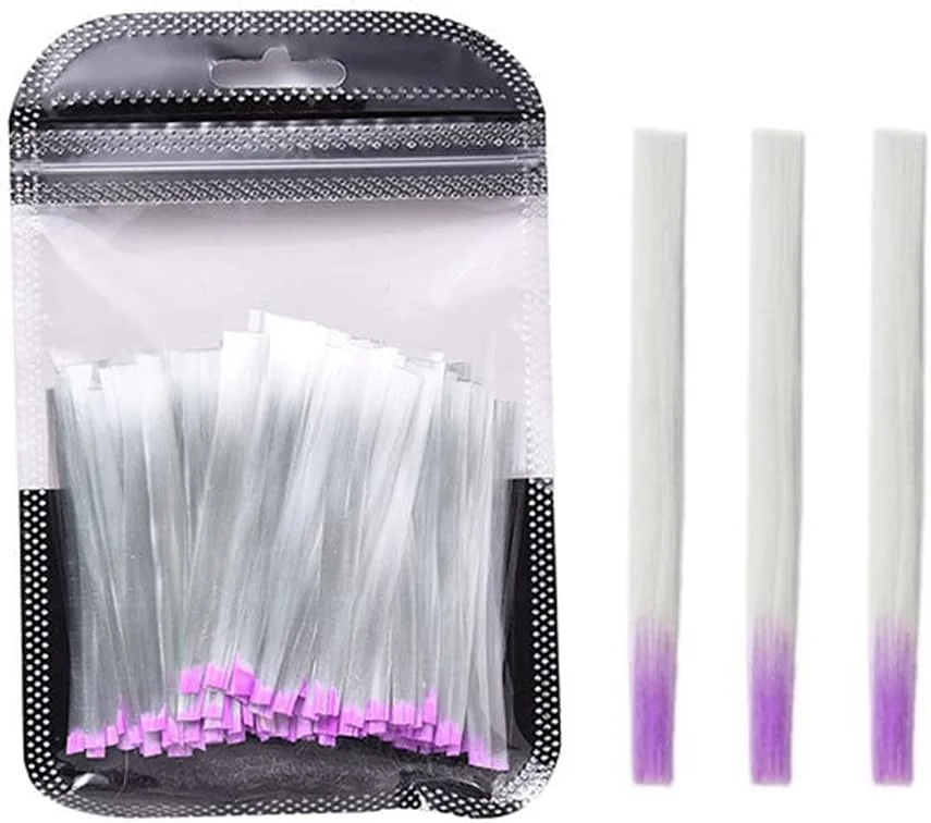 لوزن 100 عدد لوازم جانبی اکستنشن ناخن فایبرگلاس حرفه ای، ابزار ترمیم اکستنشن ناخن برای استفاده در سالن های هنری ناخن و منزل