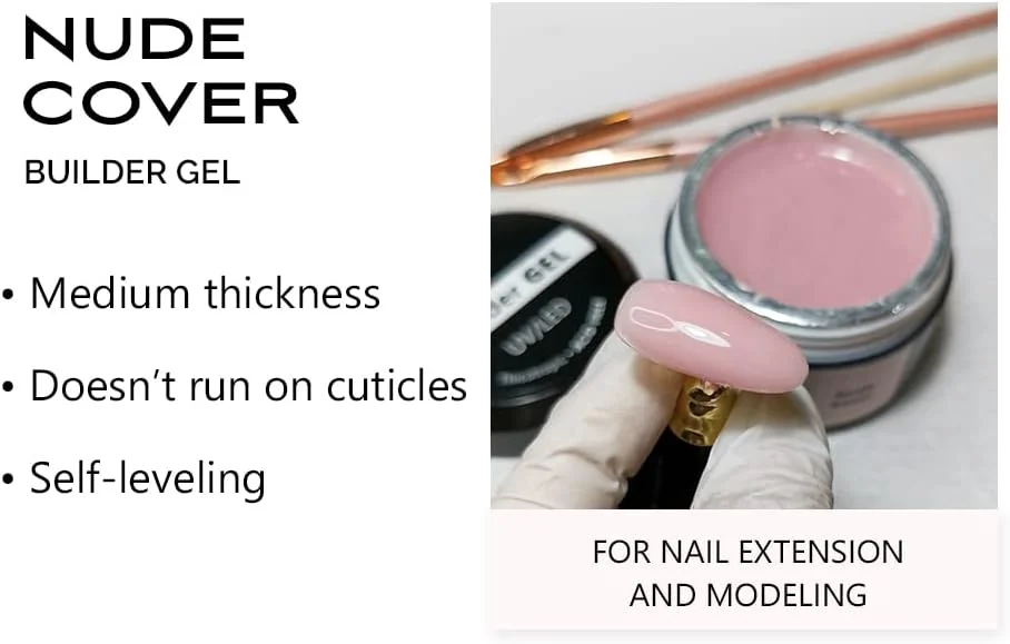 ژل بیلدر SINCERO SALON برای ناخن های ژلی - پوشش رنگی خنثی - بدون TPO - ژل UV برای اکستنشن و مدلینگ ناخن - ژل طراحی ناخن - ژل آکریلیک برای ناخن - ژل رنگی برای ناخن های ژلی - ژل پوششی - 15 میلی لیتر