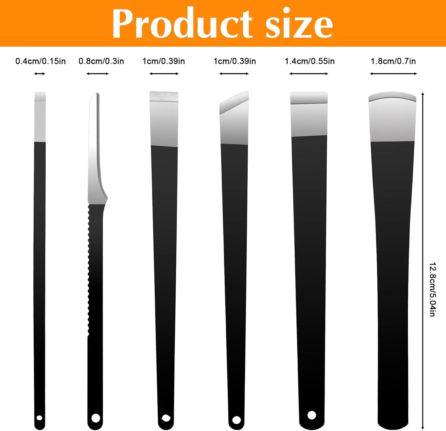 ست ۶ عددی چاقوی پدیکور، ابزار ناخن پا فرورفته به همراه جعبه نگهداری، کیت لایه بردار پینه، ابزار حرفه ای پدیکور برای پا، ابزار تمیز کننده ناخن پا برای مراقبت از پا سوهان ذرت پوست مرده