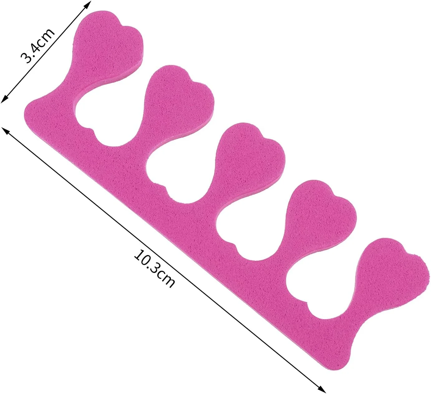 ۲۰ عدد جداکننده انگشت فومی یکبار مصرف، اسفنجی نرم، جداکننده انگشت پا برای پدیکور، مانیکور، لوازم جانبی و ابزار طراحی ناخن