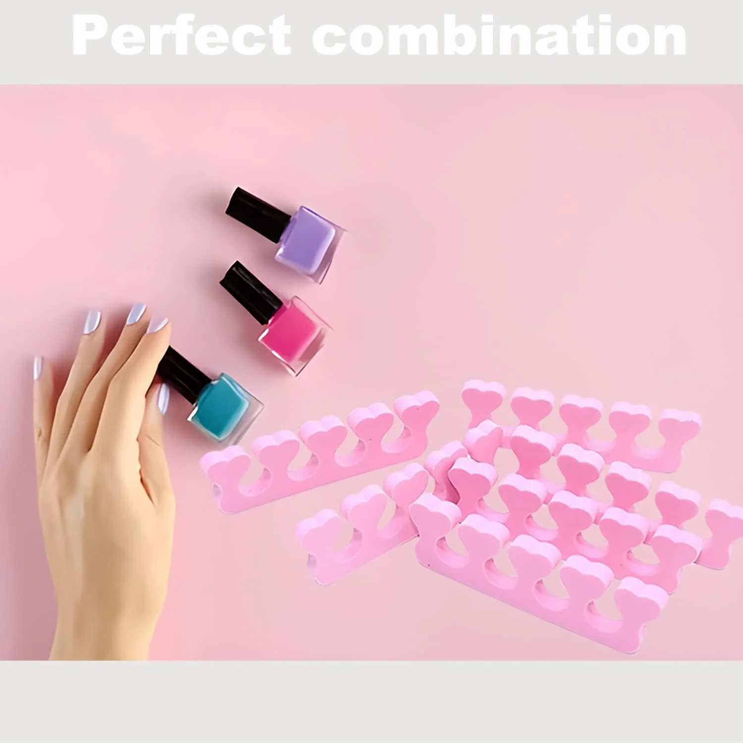 ۶ عدد جداکننده انگشت پا اسفنجی برای پدیکور و طراحی ناخن مردانه و زنانه