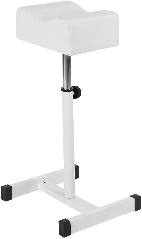 صندلی پدیکور با زیرپایی قابل تنظیم، مناسب برای پدیکور و مانیکور، تجهیزات سالن و اسپا (سفید)