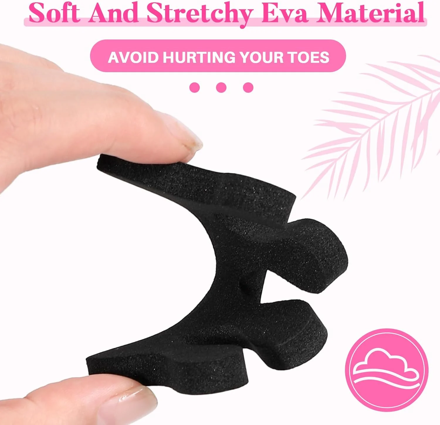 موموفی 500 عددی (250 جفت) جدا کننده انگشت پا اسفنجی، ابزار پدیکور، جدا کننده نرم انگشت پا برای پدیکور، جدا کننده انگشتان برای زنان و مردان، مناسب برای لاک ناخن، طراحی ناخن، نقاشی، پولیش و اسپا (مشکی)