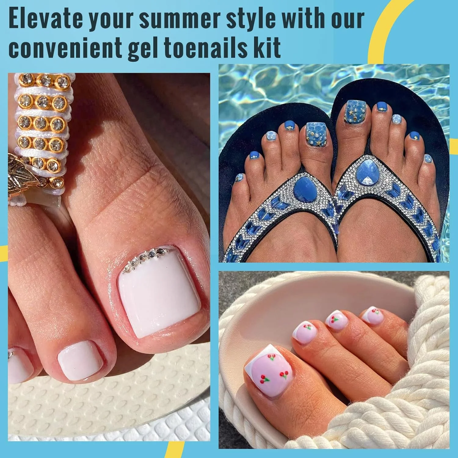 ناخن مصنوعی انگشت پا کوتاه به همراه چسب ناخن، SINOKAME پوشش کامل بدون نیاز به سوهان، ناخن ژلی مات مناسب برای بستر ناخن معمولی و کوچک، طول کوتاه، 300 عدد در 15 سایز مختلف برای 10 بار استفاده