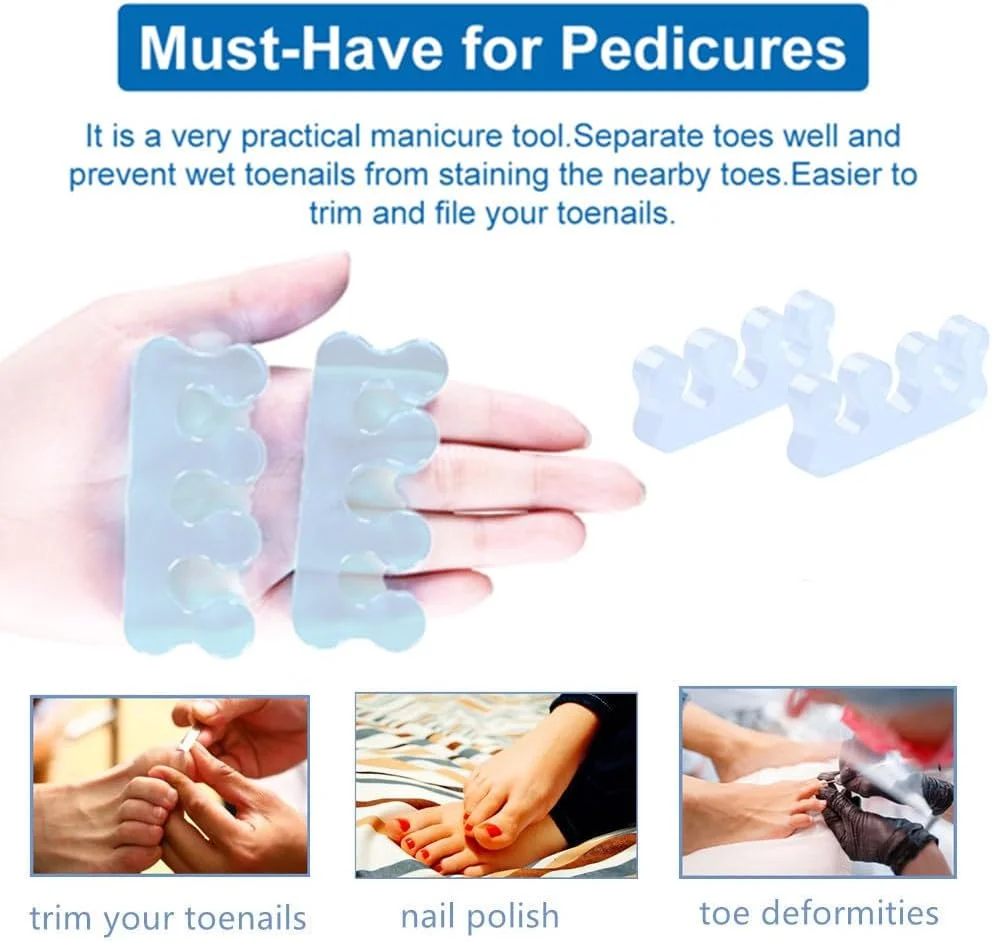جدا کننده انگشت پا برای تسکین درد و استفاده لاک ناخن - جدا کننده های انگشت پا ژله ای ارتوپدی، جدا کننده های انگشت پا برای پدیکور و لاک زدن جدا کننده انگشت پا برای تسکین درد و استفاده لاک ناخن - جدا کننده های انگشت پا ژله ای ارتوپدی، جدا کننده های انگشت پا برای پدیکور و لاک زدن