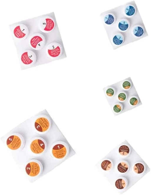 ست مانیکور و پدیکور نیشی برای بانوان، 100 گرم در هر جعبه (شکلات، انبه، دی-تان، کوکتل، آروماتراپی سبز - مجموعه 5 عددی در هر جعبه)