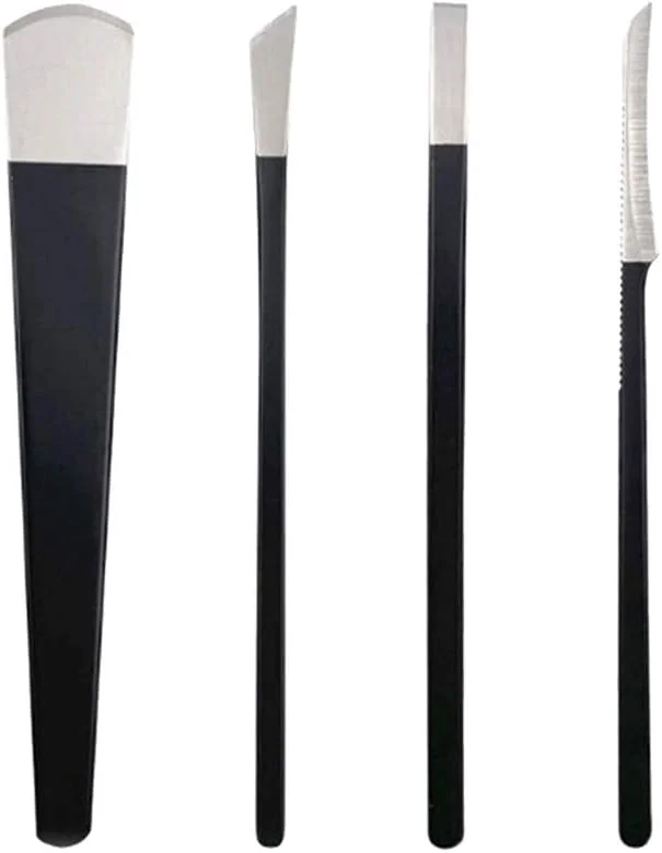 ست ۴ عددی چاقوی پدیکور، ابزار چاقوی ناخن برای رفع ناخن های فرورفته، کیت از بین برنده پوست های مرده پا به همراه کیف نگهداری