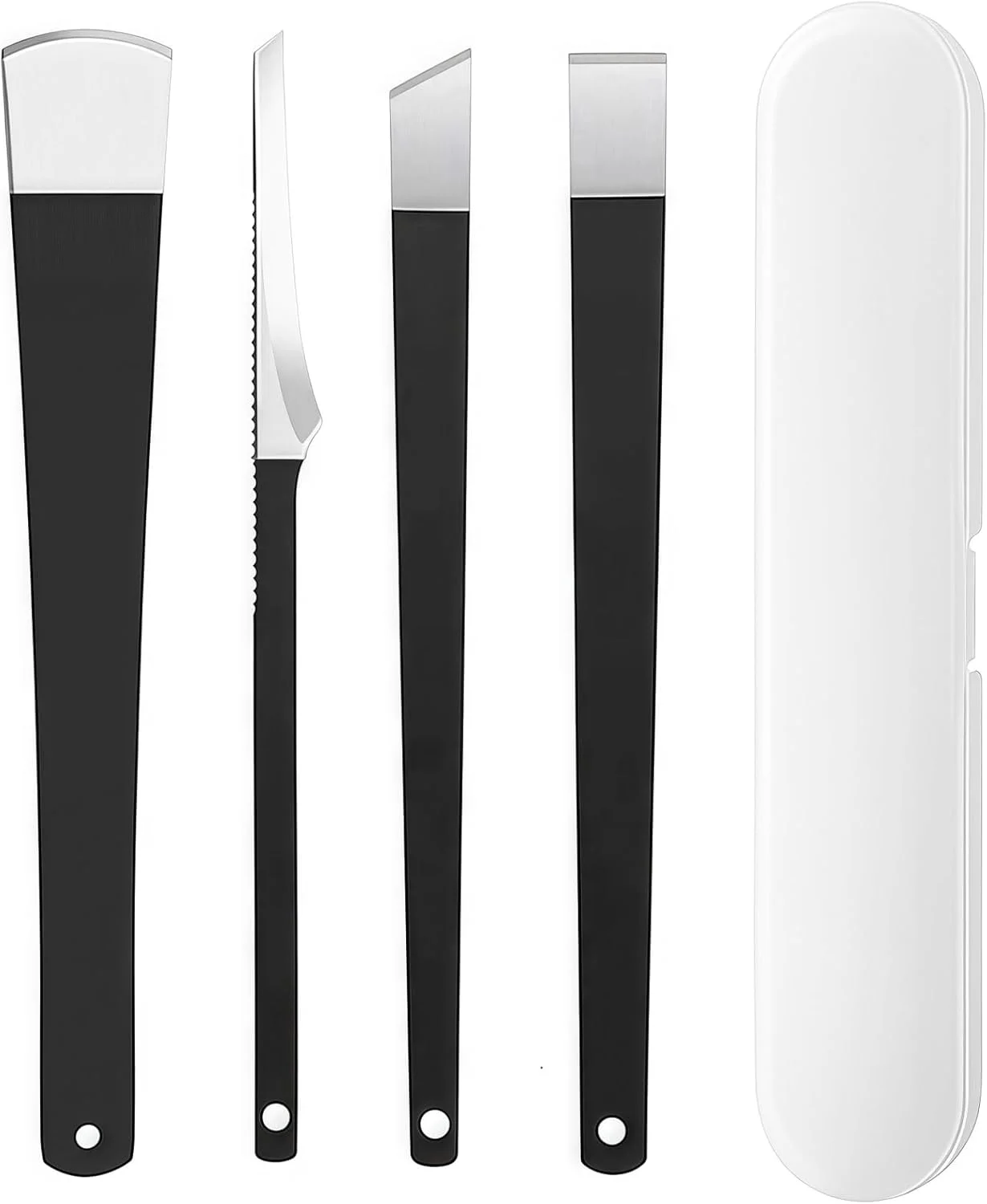 مجموعه ابزار پدیکور ناخن پا XIN شامل 4 قطعه، ابزار حرفه ای پدیکور، ابزار مانیکور و تمیز کننده زیر ناخن، ابزار درمان ناخن های فرورفته برای آقایان و بانوان