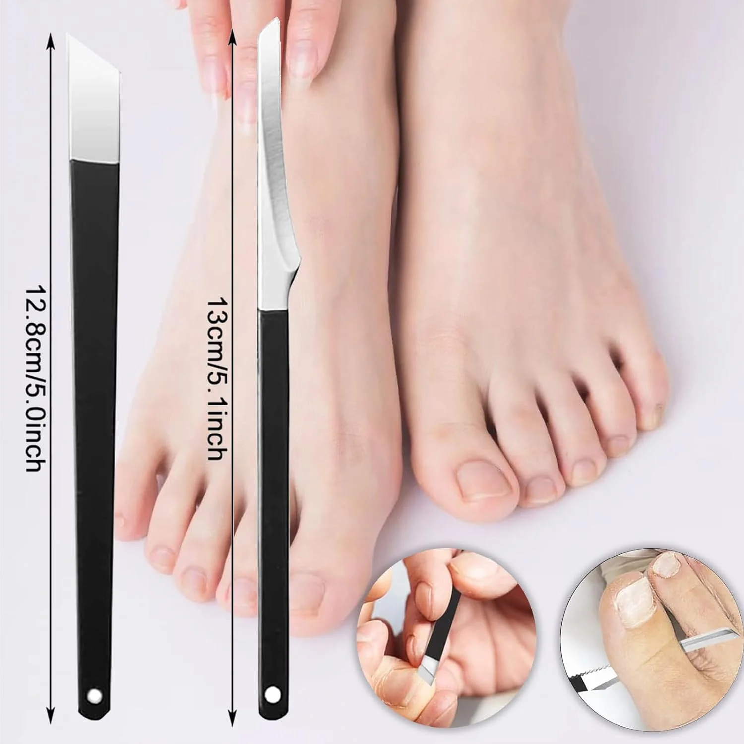 مجموعه ابزار پدیکور ناخن پا XIN شامل 4 قطعه، ابزار حرفه ای پدیکور، ابزار مانیکور و تمیز کننده زیر ناخن، ابزار درمان ناخن های فرورفته برای آقایان و بانوان