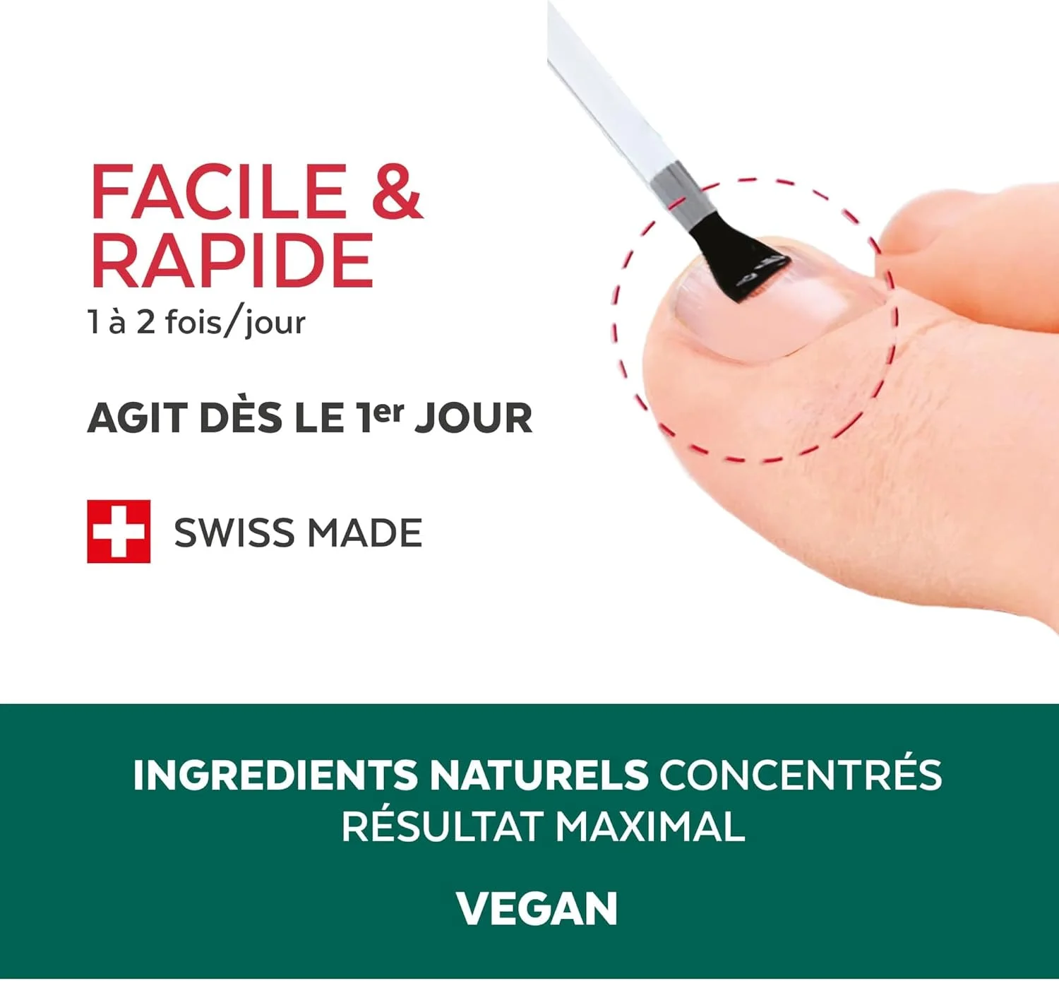 پودرم - درمان نرم کننده ناخن فرورفته 2 در 1 - تسکین دهنده درد، جلوگیری از عفونت - روان کننده ناخن و نرم کننده پینه ها - راه حل های حرفه ای برای دست ها/پاها - سریع و آسان - ساخت سوئیس