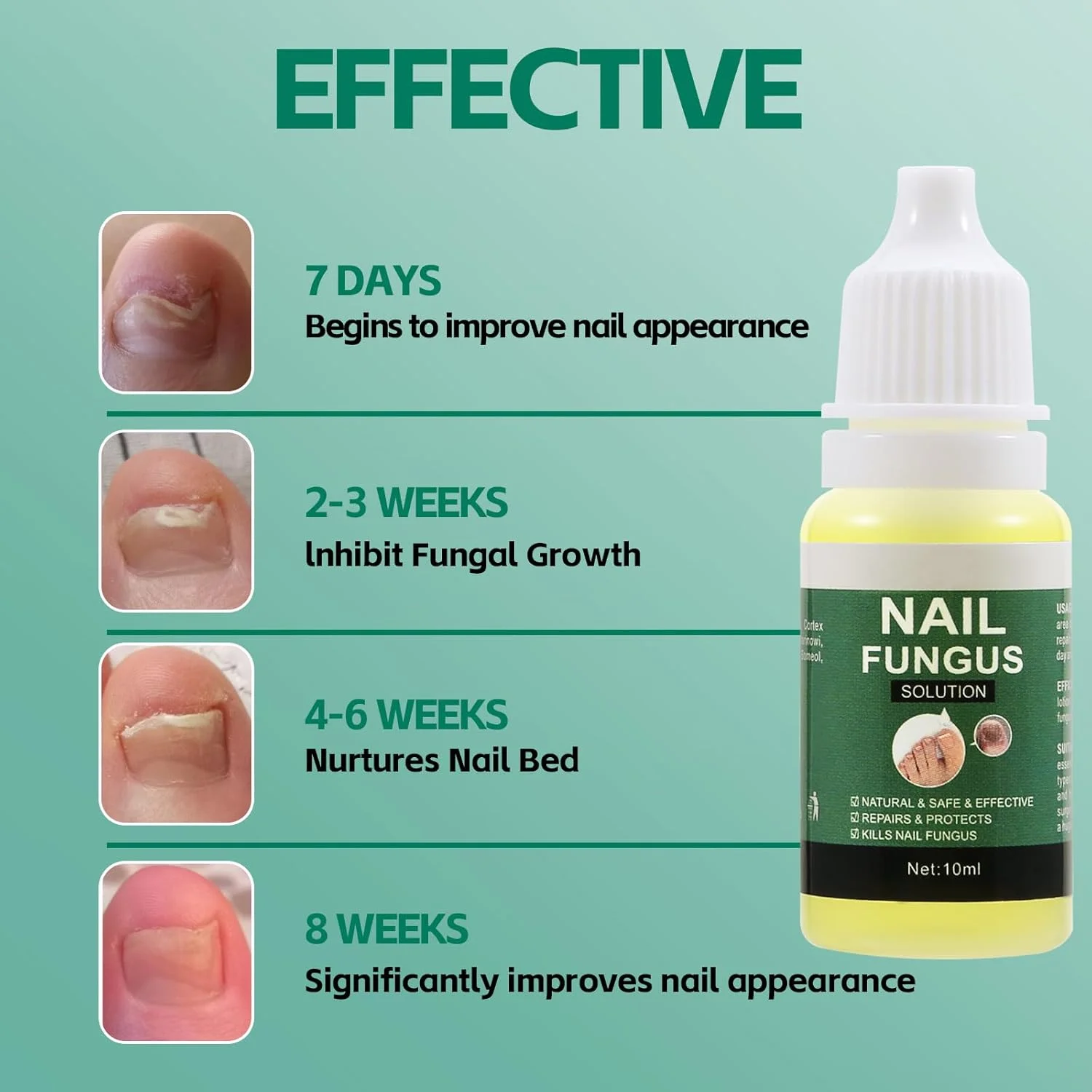 محلول مراقبت از ناخن پا، درمان ناخن های آسیب دیده و بهبود ظاهر تغییر رنگ داده ناخن، تقویت کننده ناخن