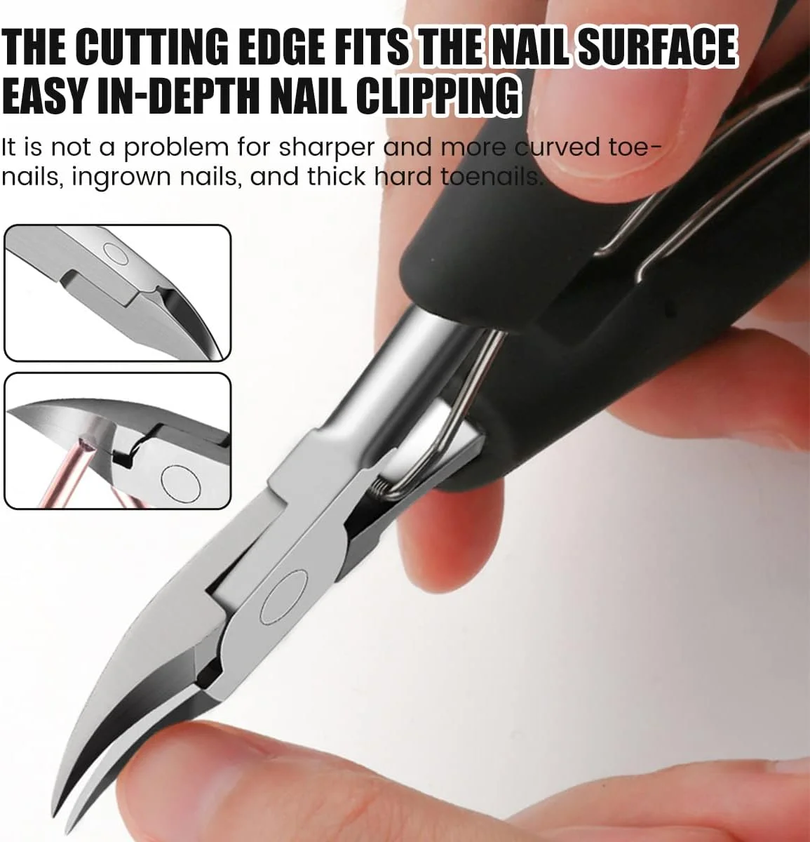 ست ابزار 7 عددی ناخن پا برای درمان ناخن های فرورفته و ضخیم، شامل انبرک های تخصصی و ابزار پدیکور