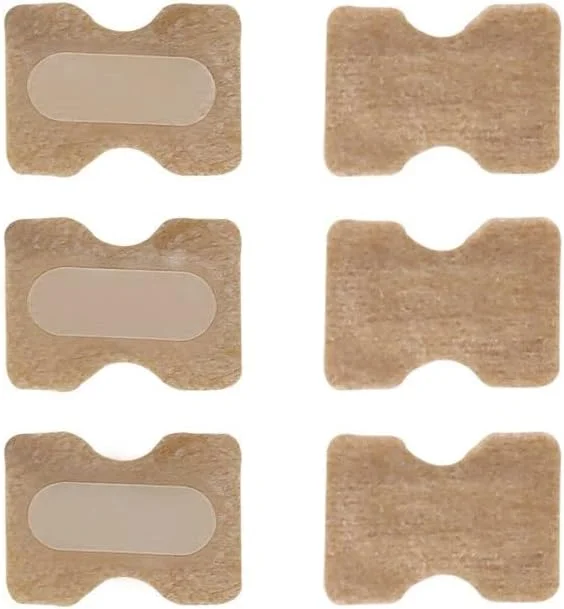 ۵۰ عدد برچسب اصلاح ناخن فرورفته، برچسب الاستیک برای صاف کردن ناخن های خمیده، مجموعه ابزار حرفه ای ناخن، پد ترمیم ناخن برای تسکین شیار ناخن و اصلاح ناخن های فرخورده