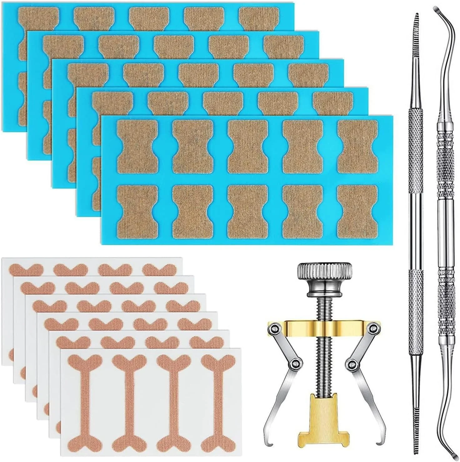 کیت درمان ناخن فرورفته Wisfunlly، نوارهای اصلاح کننده ناخن فرورفته به همراه سوهان و لیفتر، ابزار بدون درد شامل بریس ناخن خمیده و استیکر اصلاح کننده ناخن کیت درمان ناخن فرورفته Wisfunlly، نوارهای اصلاح کننده ناخن فرورفته به همراه سوهان و لیفتر، ابزار بدون درد شامل بریس ناخن خمیده و استیکر اصلاح کننده ناخن