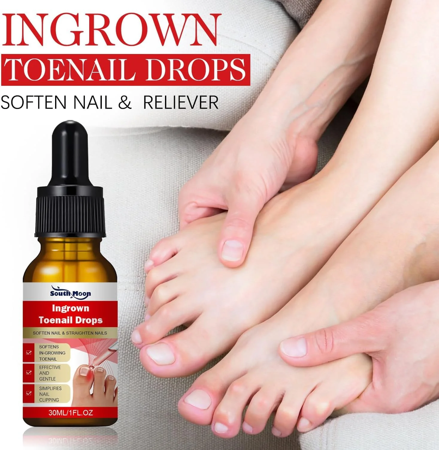 قطره رفع ناخن فرورفته یلا جوی - بسته 2 عددی، مایع تسکین دهنده سریع الاثر ناخن با 10 عدد روکش سیلیکونی انگشت پا، غنی شده با روغن های ضروری برای تسکین درد و نرم کردن، کیت آسان برای اصلاح ناخن فرورفته