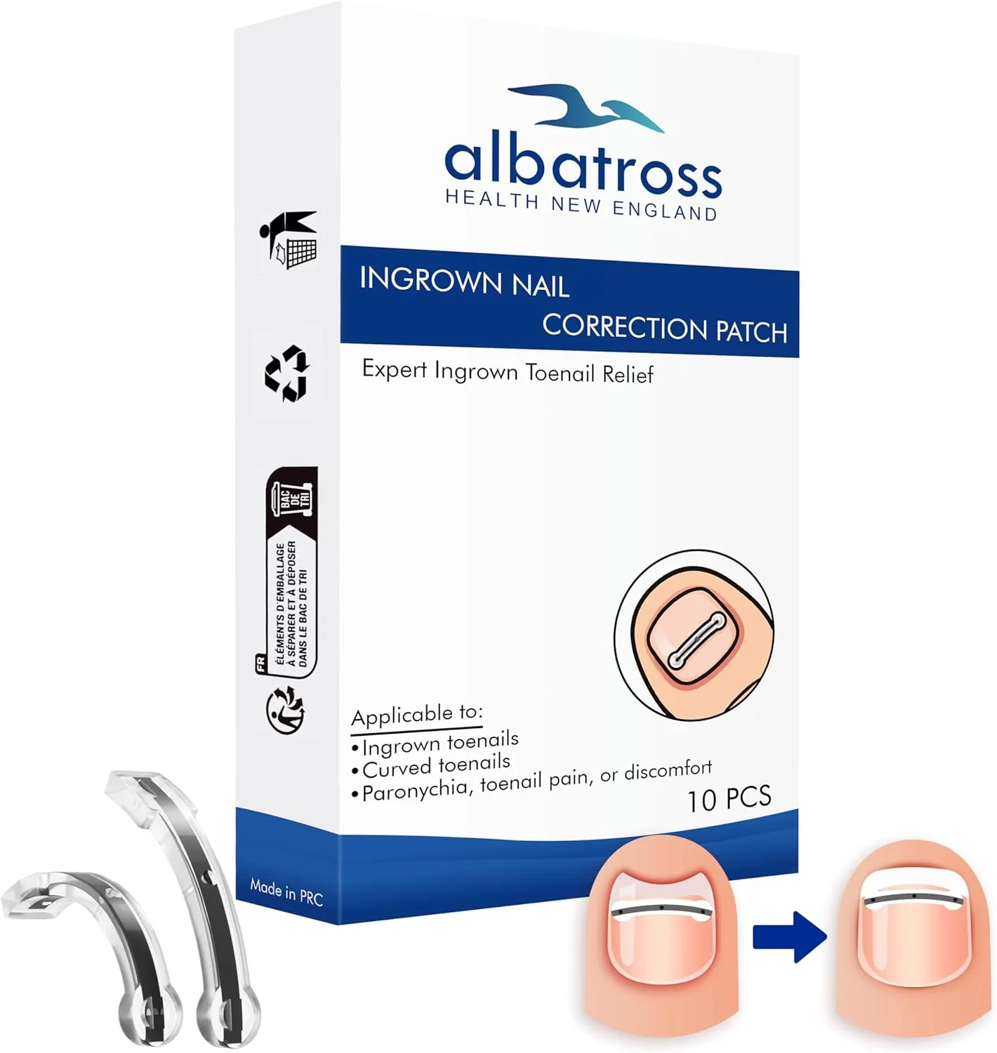 کیت رفع ناخن فرورفته، صاف کننده و نگهدارنده ناخن برای ناخن های خمیده یا فرورفته، کیت درمان خانگی ناخن فرورفته برای تسکین سریع درد و اصلاح ناخن کیت رفع ناخن فرورفته، صاف کننده و نگهدارنده ناخن برای ناخن های خمیده یا فرورفته، کیت درمان خانگی ناخن فرورفته برای تسکین سریع درد و اصلاح ناخن