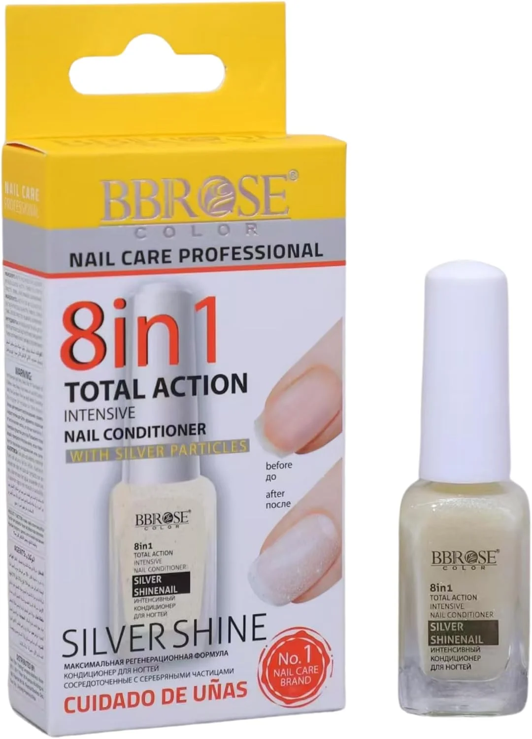 مجموعه مراقبت حرفه ای ناخن BBROSE | تقویت کننده و مغذی ناخن ها | راه حل کامل مانیکور و پدیکور برای ناخن های سالم و زیبا (عملکرد 8 در 1)