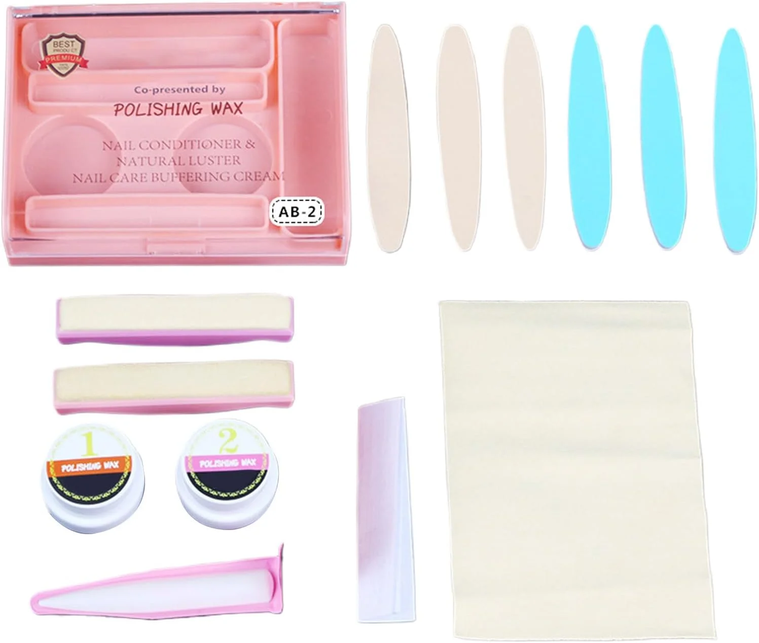 ست مانیکور ژاپنی، کیت پودر ناخن، کیت مراقبت از ناخن بادوام برای ترمیم و رشد، ابزارهای متنوع مانیکور، ناخن های سالم با مراقبت عالی و مواد طبیعی