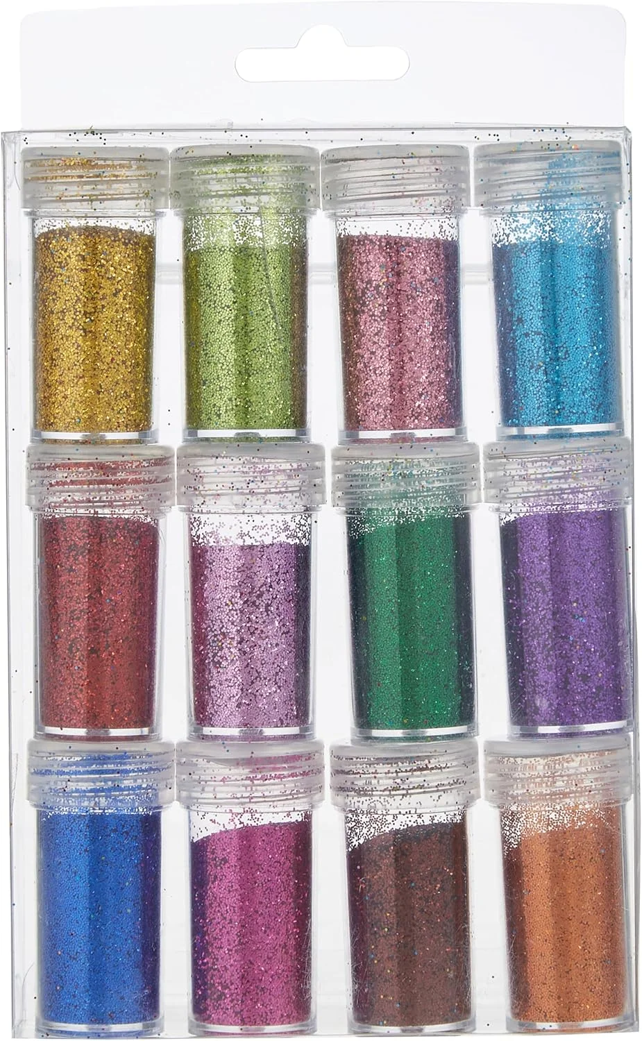 شیشه های اکلیل جوی کلاب برای هنر و صنایع دستی، پودر اکلیل برای اسلایم، اسکرپ بوک، بدن، صورت، کارت دعوت مهمانی، کاردستی های کریسمس، تزئینات جشنواره - رنگ های مختلف JC18X04