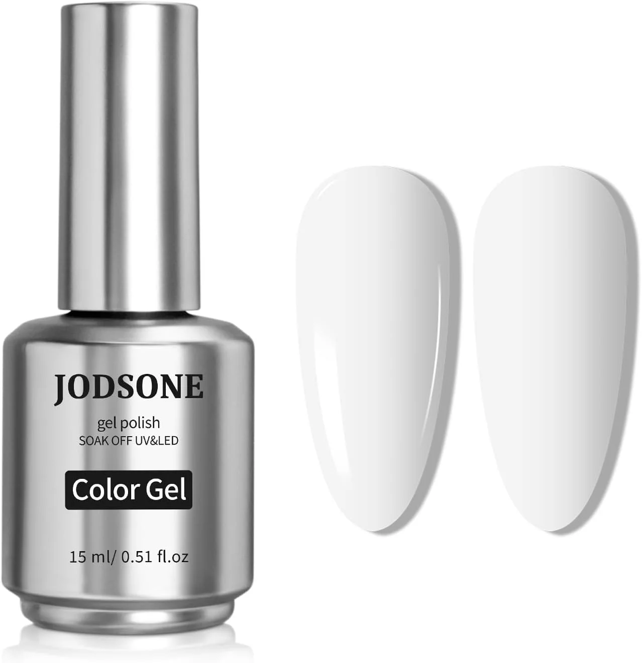 لاک ژل سفید جادسون 15 میلی لیتری - لاک ژل ناخن UV/LED، لاک ژل جدا شدنی برای طراحی ناخن، مانیکور برای دختران