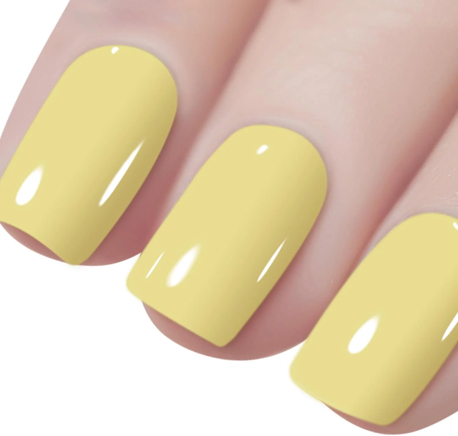 لاک ژل ناخن ویشین 8 میلی لیتر، 1 عدد لاک ژل رنگ زرد روشن، ماندگاری طولانی، لاک ژل خیساندنی پاییزی، طراحی ناخن، مانیکور، سالن در خانه، L001
