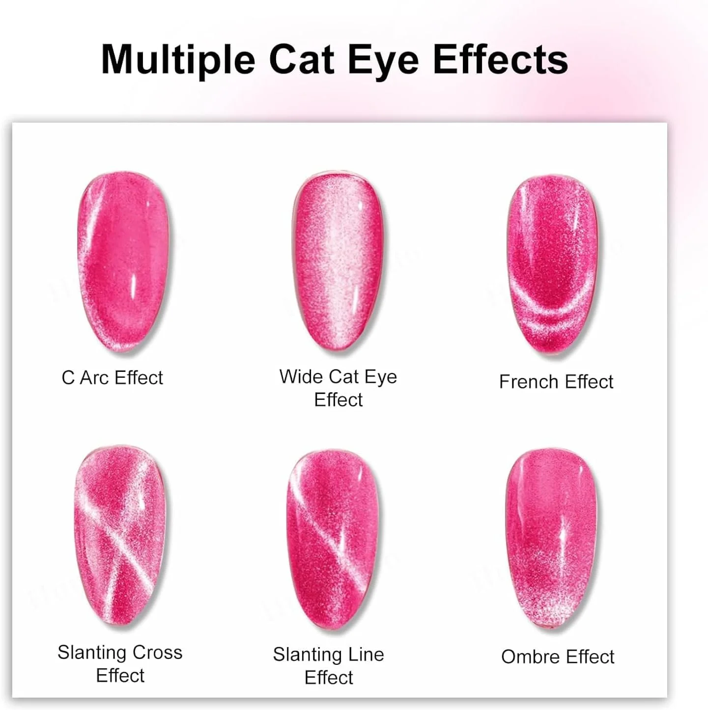 آهنربای چشم گربه ای یلا جوی برای ناخن، قلم مغناطیسی چند منظوره دو سر لاک ناخن، ابزار طراحی ناخن لاک ژل چشم گربه ای مغناطیسی، برای استفاده خانگی و سالن