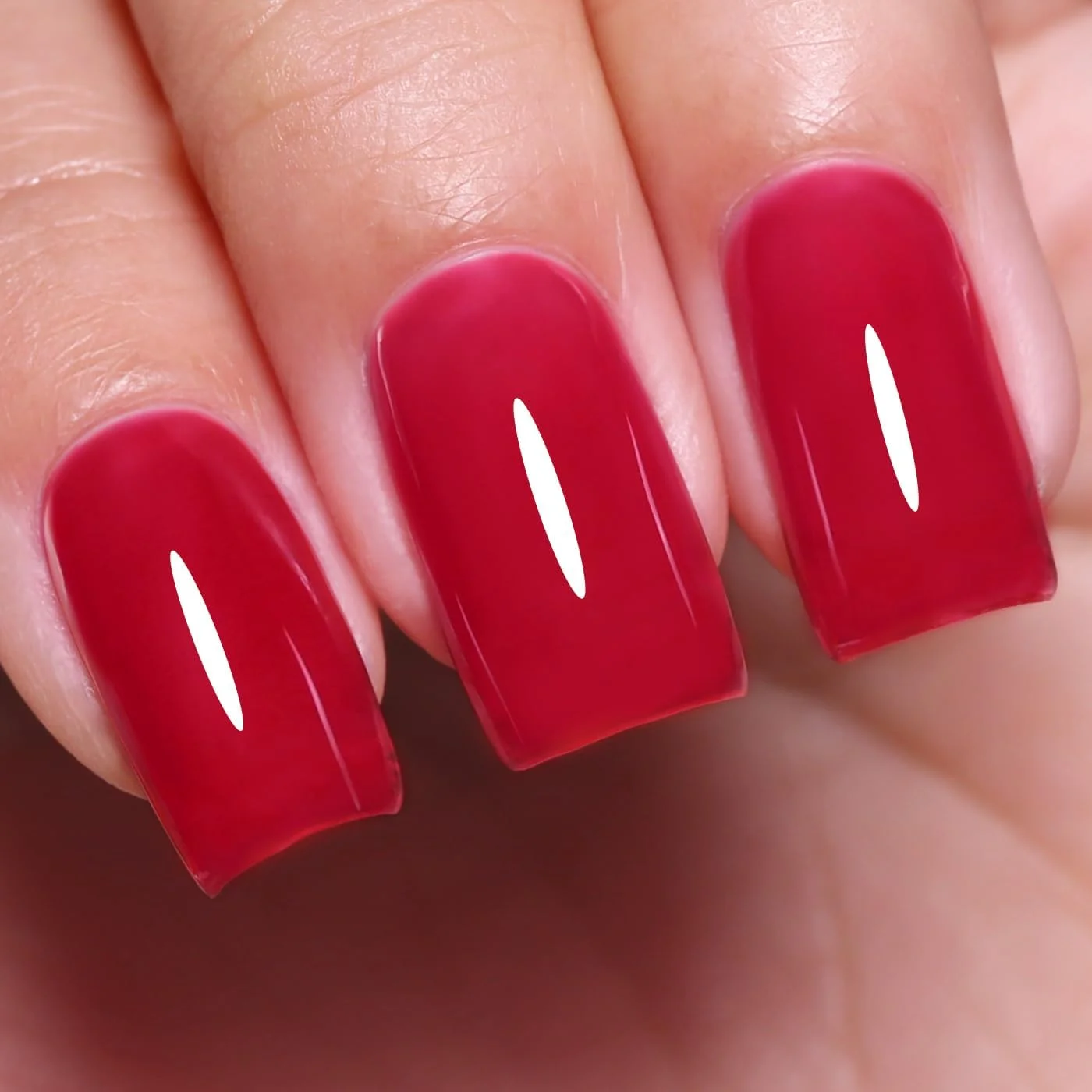 لاک ژل ناخن ژله ای ایمیتیتی، لاک ژل ناخن قرمز شیشه ای، قابل برداشتن با خیساندن، UV LED، بهار و تابستان، طراحی ناخن شفاف، مناسب برای سالن های مانیکور و طراحی DIY، 10 میلی لیتر