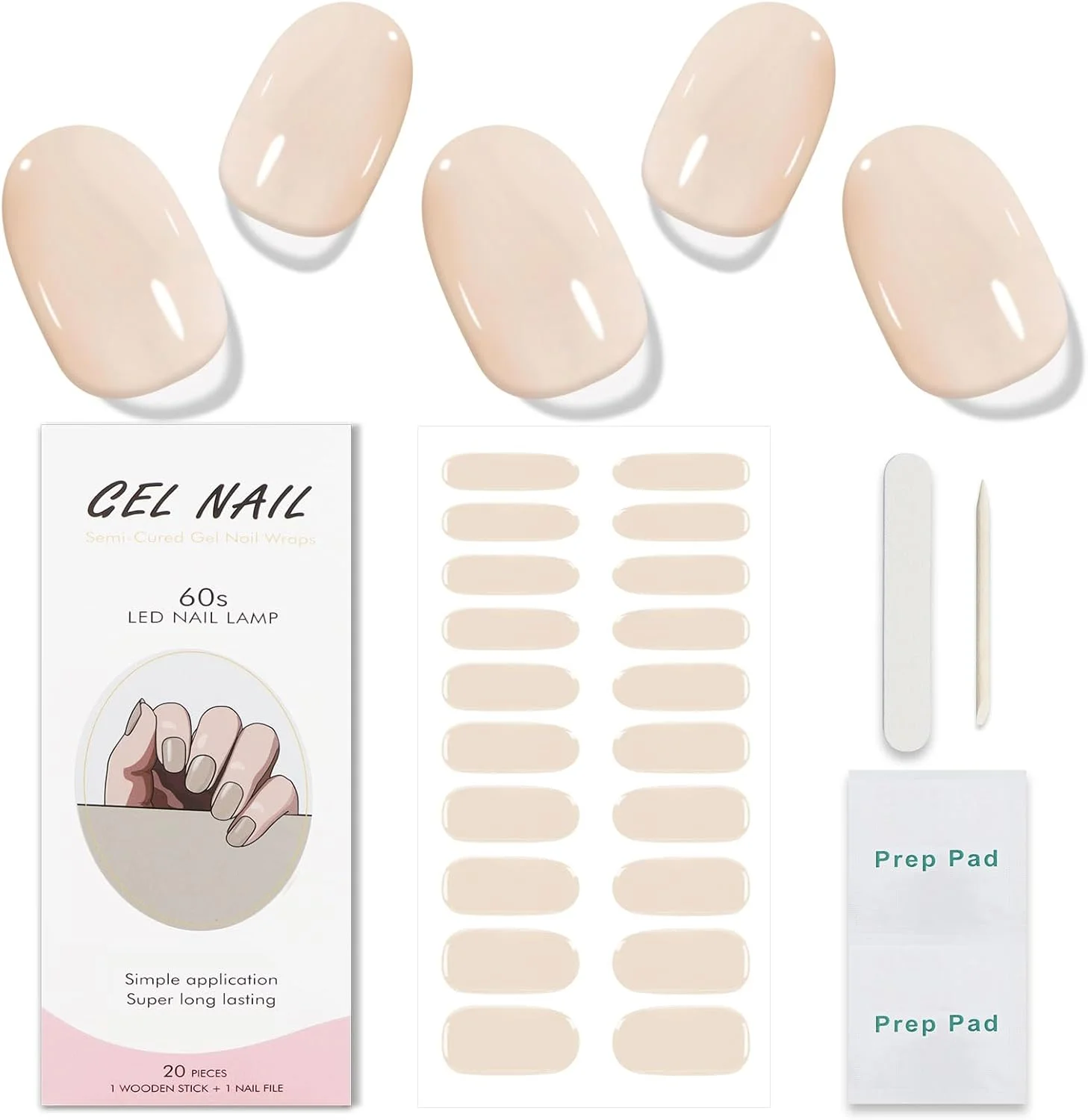 برچسب ناخن طرح ژل UV زردآلویی، برچسب های ناخن، تزئینات طراحی ناخن، لوازم جانبی طراحی ناخن