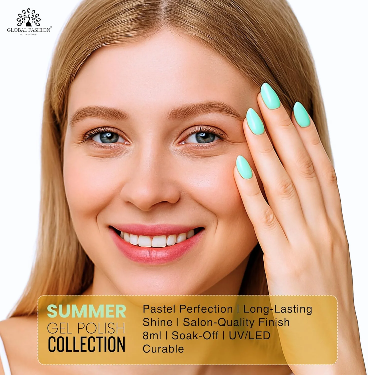 لاک ژل ناخن ۳۶ رنگ با حس و حال بهار و تابستان - ماندگاری بالا، غیر سمی، استفاده آسان، خشک شدن سریع، ایمن برای ناخن | درخشش بالا، مقاوم در برابر لب پر شدن، خیساندن با UV/LED، طراحی هنر ناخن، کیفیت سالن | (۳۳)