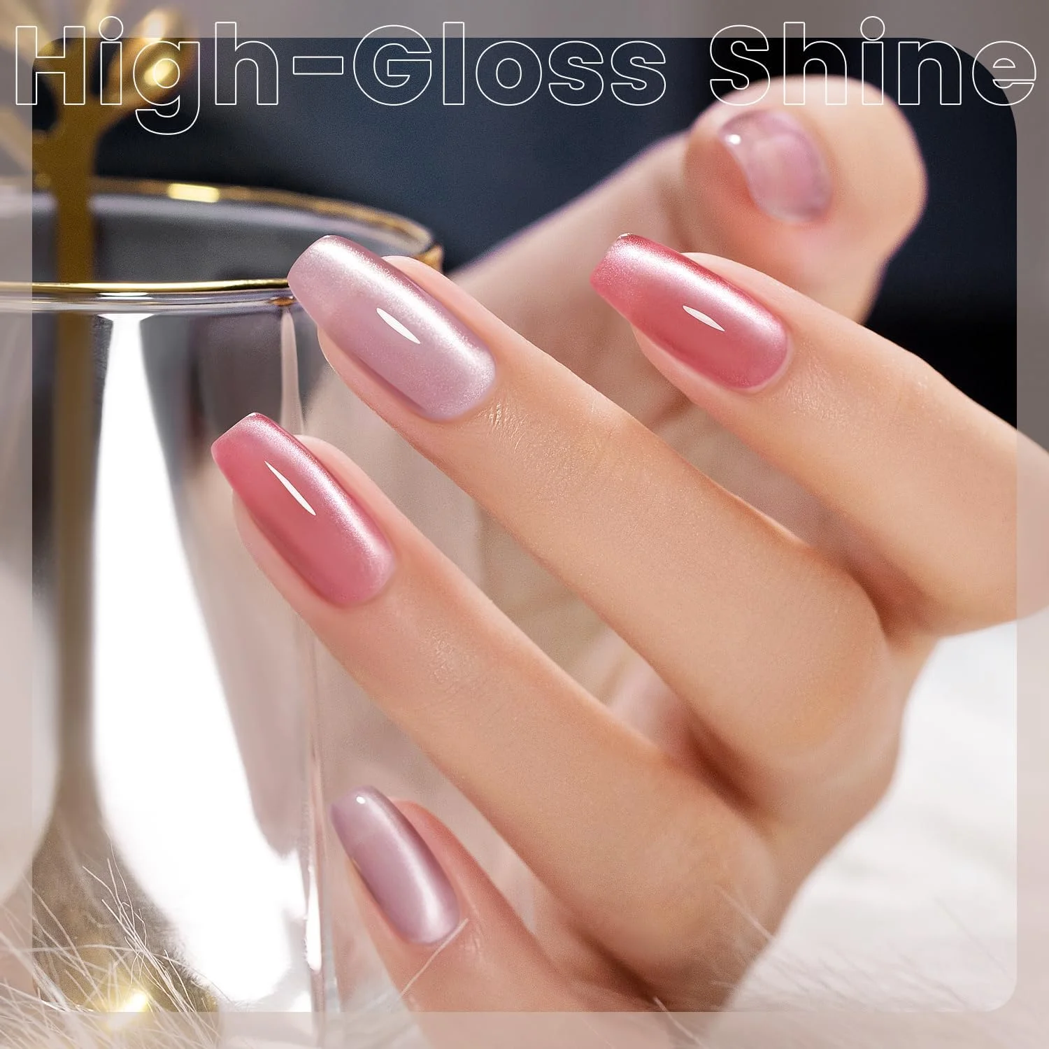 ست لاک ژل چشم گربه ای اکلیلی خنثی RARJSM، شامل 6 عدد لاک ژل سرامیکی صورتی، یاسی روشن، قهوه ای، مخملی، براق و اسموتی به همراه آهنربا، خشک شدن با دستگاه UV LED، مناسب طراحی ناخن در خانه و سالن