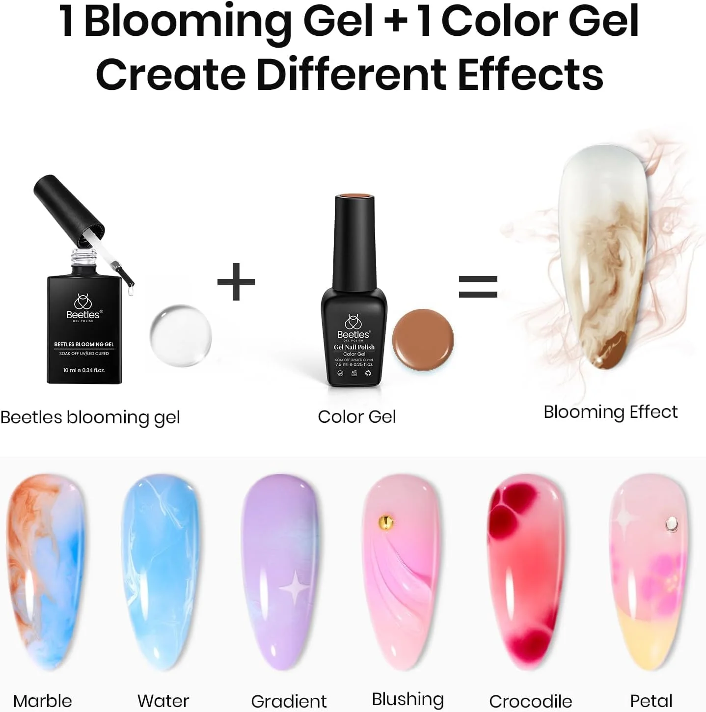 ژل شکوفه دهنده Beetles، ژل لاک ناخن شکوفه دهنده شفاف UV LED برای ایجاد افکت پخش شونده، طرح مرمر، سنگ طبیعی، آبرنگی، چاپ گلدار، مناسب پاییز، خیساندن، طراحی ناخن DIY، هدیه مانیکور برای خانم ها ژل شکوفه دهنده Beetles، ژل لاک ناخن شکوفه دهنده شفاف UV LED برای ایجاد افکت پخش شونده، طرح مرمر، سنگ طبیعی، آبرنگی، چاپ گلدار، مناسب پاییز، خیساندن، طراحی ناخن DIY، هدیه مانیکور برای خانم ها