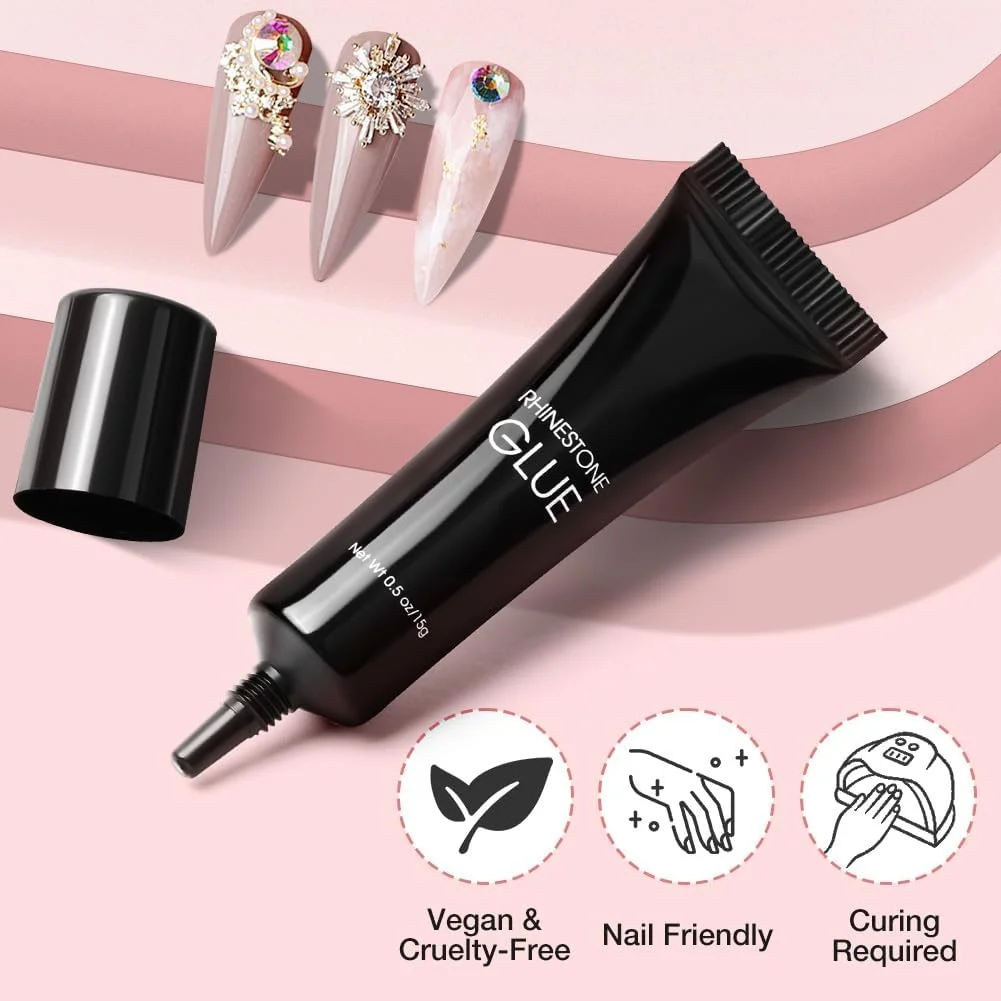 چسب ژل نگین ناخن، 15 میلی لیتر ژل فوق العاده برای سنگ های قیمتی، کریستال ها، جواهرات، برای چسباندن نگین طراحی ناخن سه بعدی، چسب ناخن UV با ماندگاری طولانی چسب ژل نگین ناخن، 15 میلی لیتر ژل فوق العاده برای سنگ های قیمتی، کریستال ها، جواهرات، برای چسباندن نگین طراحی ناخن سه بعدی، چسب ناخن UV با ماندگاری طولانی