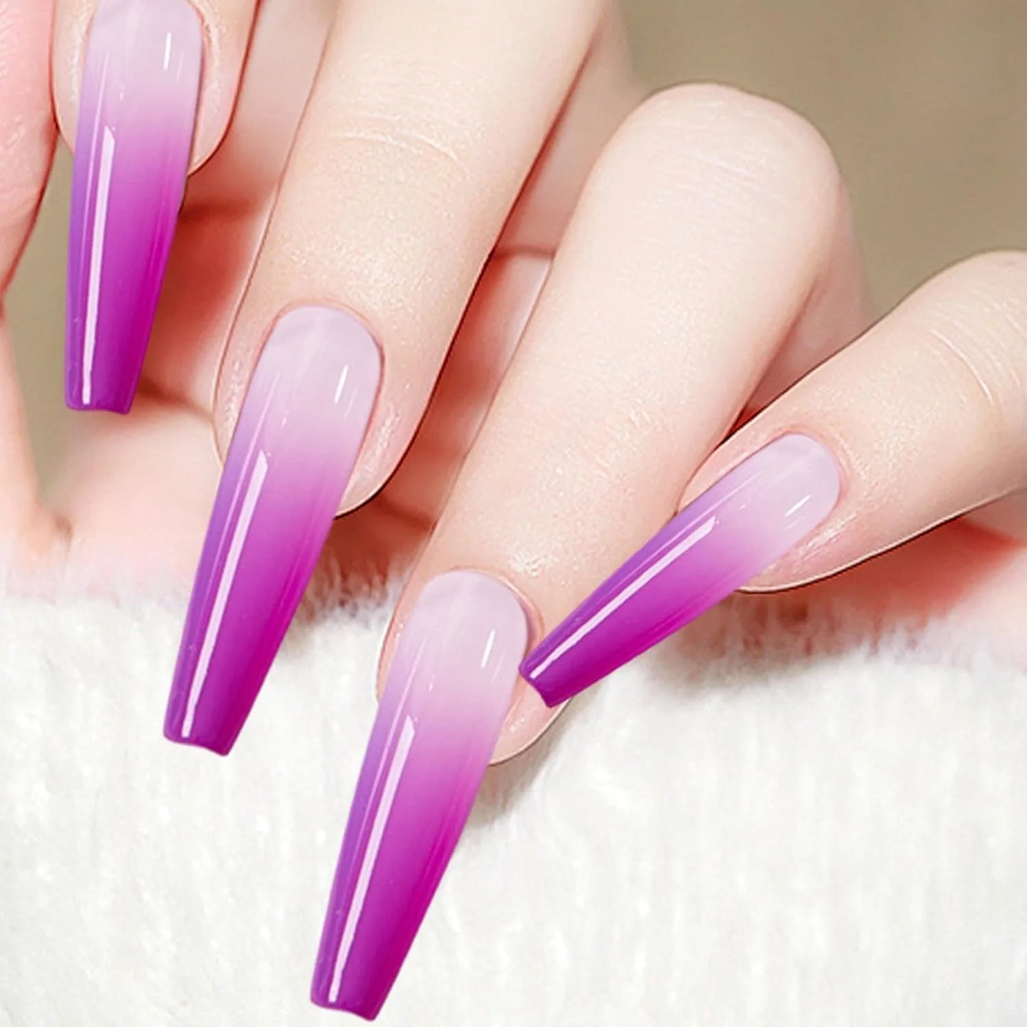 ژل طراحی ناخن، ژل رنگ آمیزی گرادیان - پالت لاک 9 رنگ، لوازم جانبی طراحی و مانیکور ناخن برای بانوان و دختران