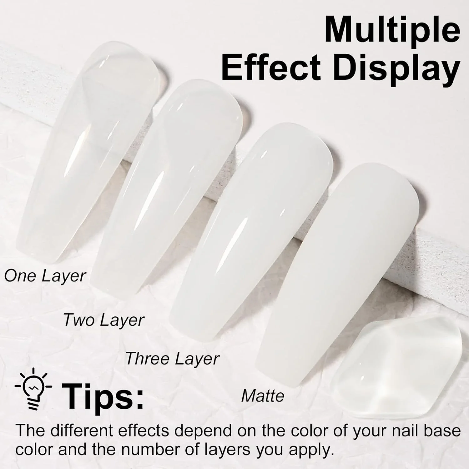 لاک ژل ناخن تومیکا 07 سفید اوپال، طراحی ناخن با ژل UV LED، طیف رنگی کرمی و شفاف سفید، مناسب برای مانیکور فرانسوی، 15 میلی لیتر