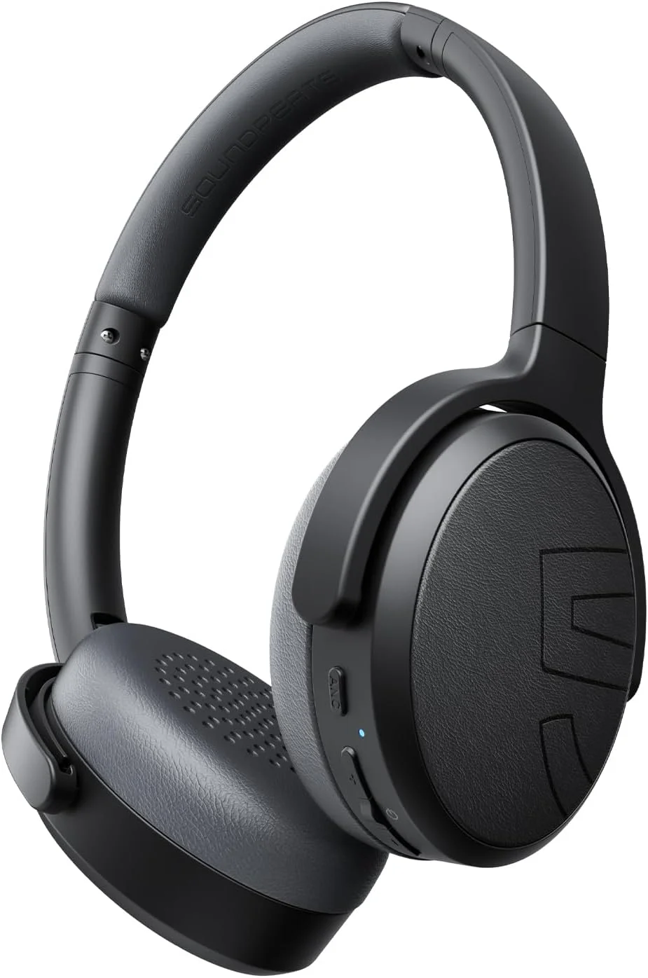 هدفون روگوشی حذف نویز فعال هایبرید SOUNDPEATS Space Lite، هدست بی سیم تاشو بلوتوث 5.4، زمان پخش 45.5 ساعته، درایورهای 30 میلی متری روی گوشی با صدای فضایی، شارژ سریع