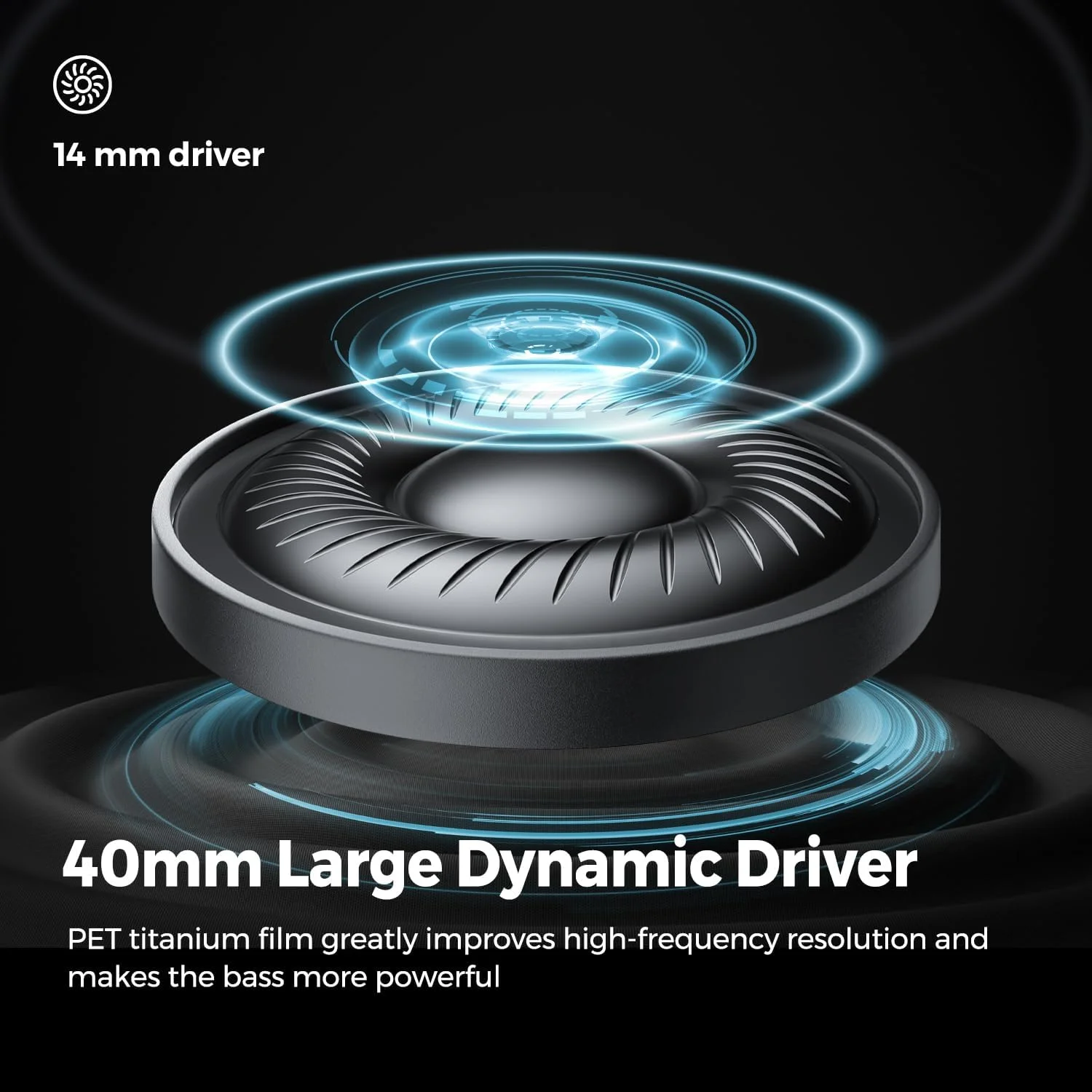 هدفون های دور گوشی SoundPEATS Space با قابلیت حذف نویز فعال هیبریدی، با 123 ساعت پخش، هدست بلوتوث بی سیم با بیس عمیق، صدای Hi-Res، اتصال چند نقطه ای و EQ قابل تنظیم با برنامه