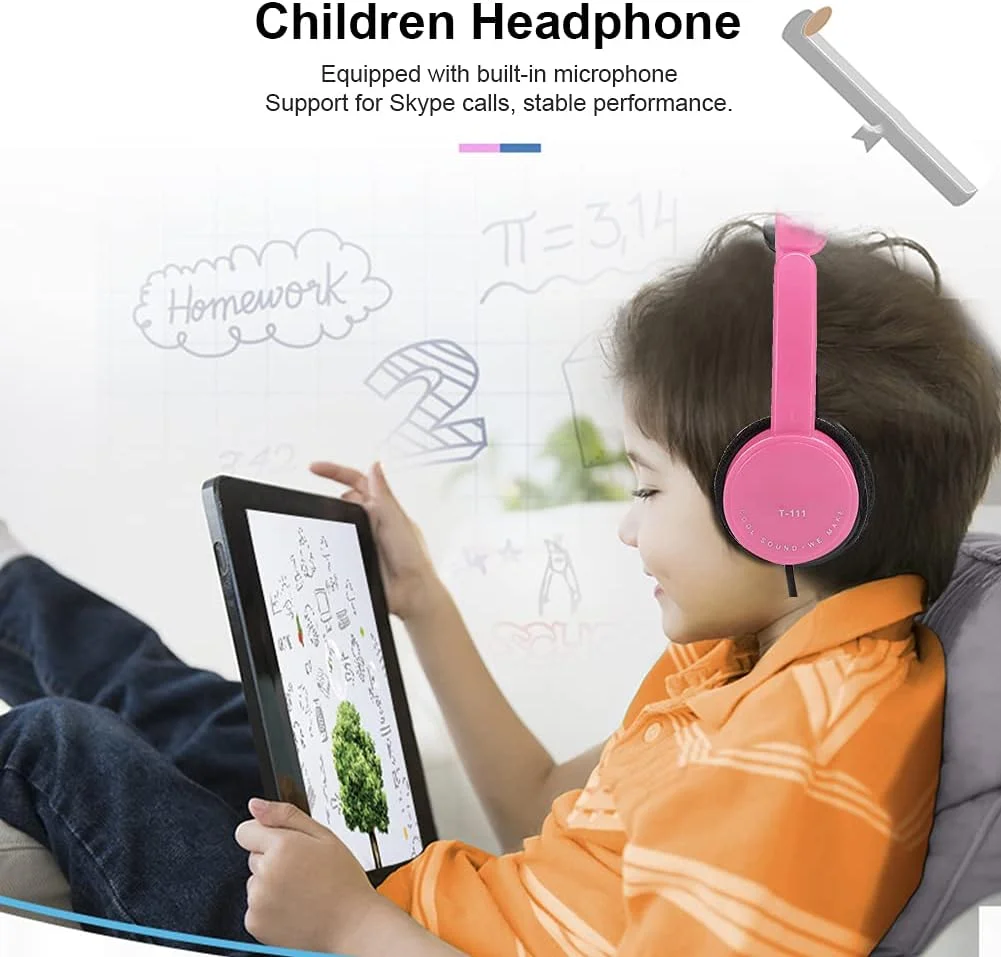 هدفون استریو سیمی تاشو Sorandy، سیم 1.1 متری، پین 3.5 میلی متری با میکروفون برای کودکان، نوجوانان، پسران، دختران، تلفن های هوشمند، مدرسه، مسافرت، هواپیما، تبلت