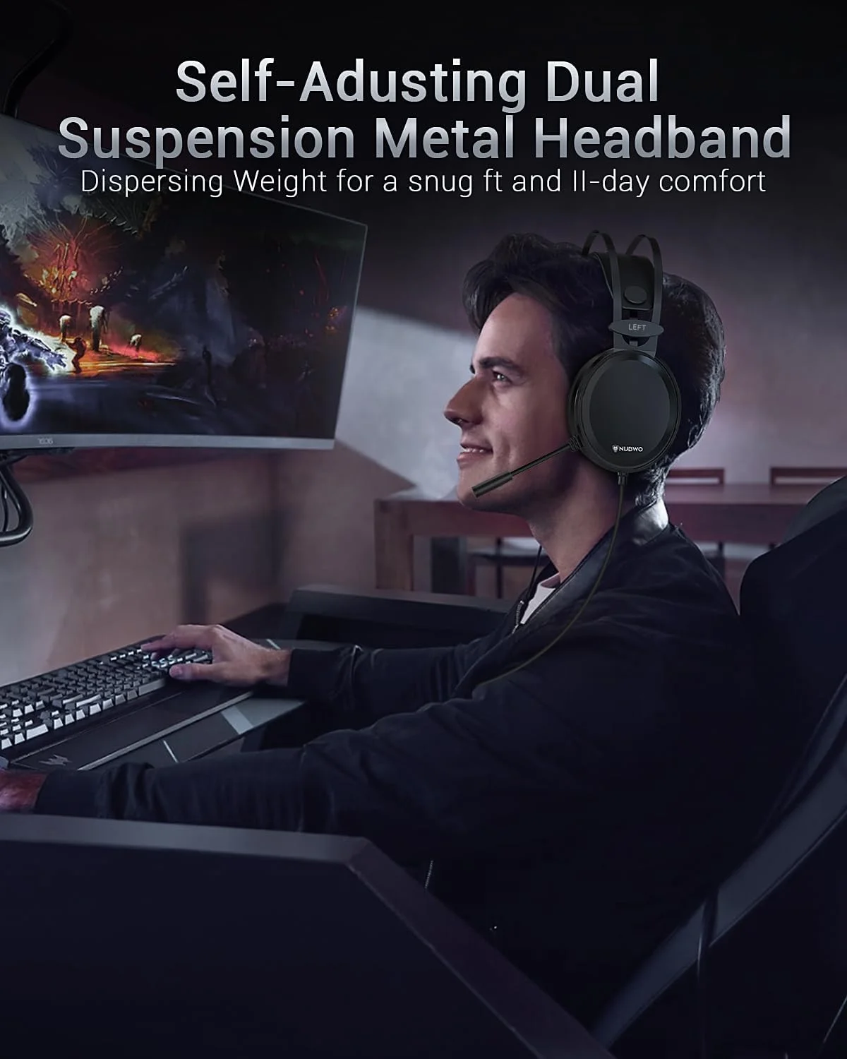 هدست بازی NUBWO N7 استریو برای PS4، هدست سیمی برای ایکس باکس وان، هدفون بازی سیمی سیم دار با میکروفون حذف نویز، هدفون های بازی Over Ear برای PC/MAC/PS4/PS5/Switch/Xbox one (آداپتور شامل نمی شود) هدست بازی NUBWO N7 استریو برای PS4، هدست سیمی برای ایکس باکس وان، هدفون بازی سیمی سیم دار با میکروفون حذف نویز، هدفون های بازی Over Ear برای PC/MAC/PS4/PS5/Switch/Xbox one (آداپتور شامل نمی شود)