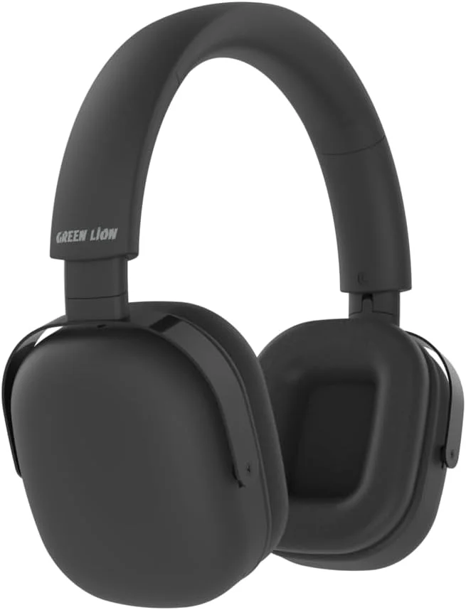 هدفون حذف نویز اکو ANC گرین لاین با صدای شفاف، حذف نویز فعال، درایور صوتی 40 میلی‌متری، 36 ساعت کارکرد، پشتیبانی از AUX، میکروفون داخلی، برد 10 متری، بلوتوث V5.3، زمان شارژ 2.5 ساعته (مشکی)