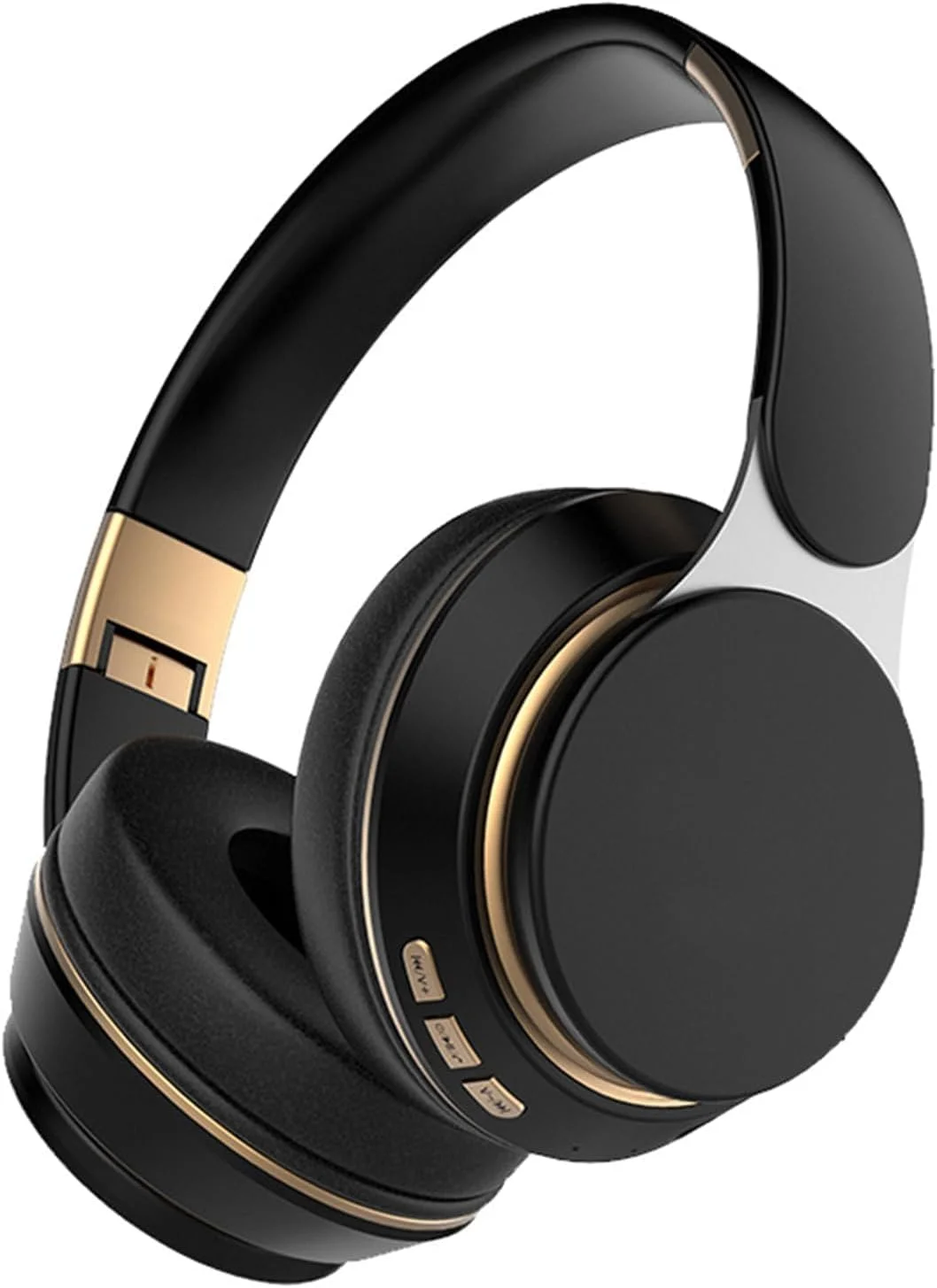 هدفون بلوتوثی دور گوشی BIGTHREE، هدست بلوتوثی تاشو استریو 5.2، هدفون بی سیم دور گوشی با میکروفون داخلی کاهش نویز با بیس عمیق برای کلاس آنلاین، دفتر، کامپیوتر