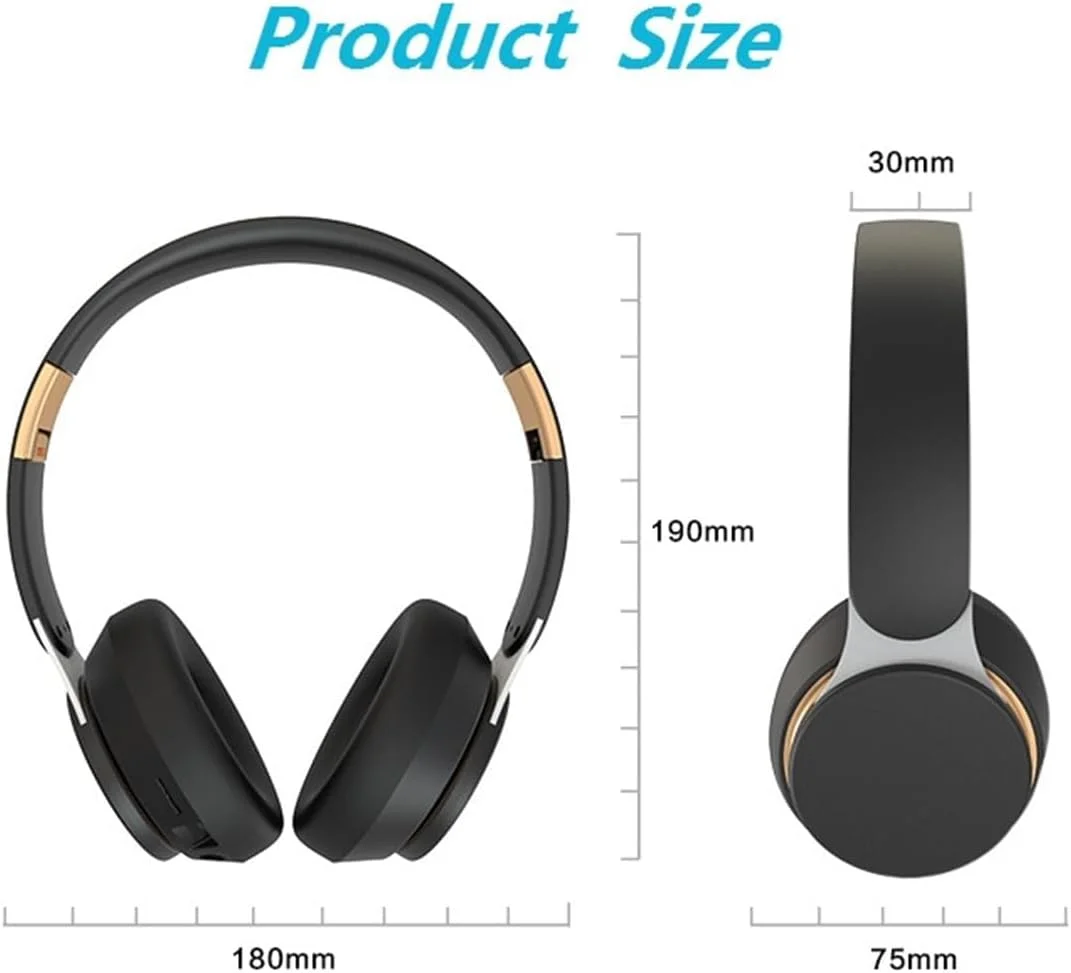 هدفون بلوتوثی دور گوشی BIGTHREE، هدست بلوتوثی تاشو استریو 5.2، هدفون بی سیم دور گوشی با میکروفون داخلی کاهش نویز با بیس عمیق برای کلاس آنلاین، دفتر، کامپیوتر هدفون بلوتوثی دور گوشی BIGTHREE، هدست بلوتوثی تاشو استریو 5.2، هدفون بی سیم دور گوشی با میکروفون داخلی کاهش نویز با بیس عمیق برای کلاس آنلاین، دفتر، کامپیوتر