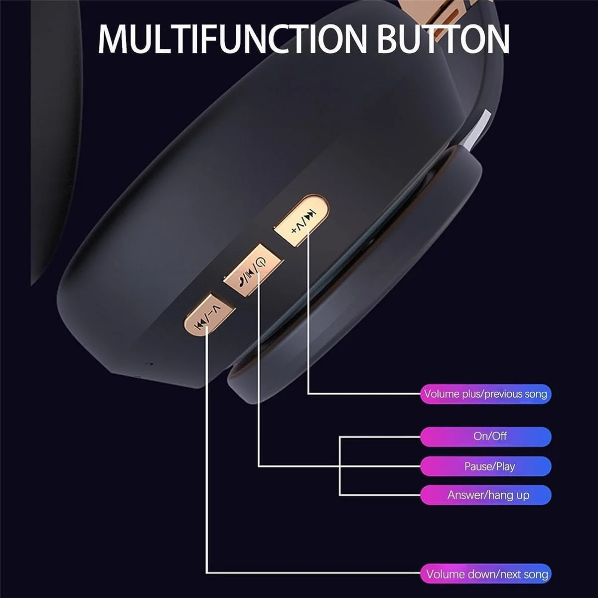 هدفون بلوتوثی دور گوشی BIGTHREE، هدست بلوتوثی تاشو استریو 5.2، هدفون بی سیم دور گوشی با میکروفون داخلی کاهش نویز با بیس عمیق برای کلاس آنلاین، دفتر، کامپیوتر هدفون بلوتوثی دور گوشی BIGTHREE، هدست بلوتوثی تاشو استریو 5.2، هدفون بی سیم دور گوشی با میکروفون داخلی کاهش نویز با بیس عمیق برای کلاس آنلاین، دفتر، کامپیوتر