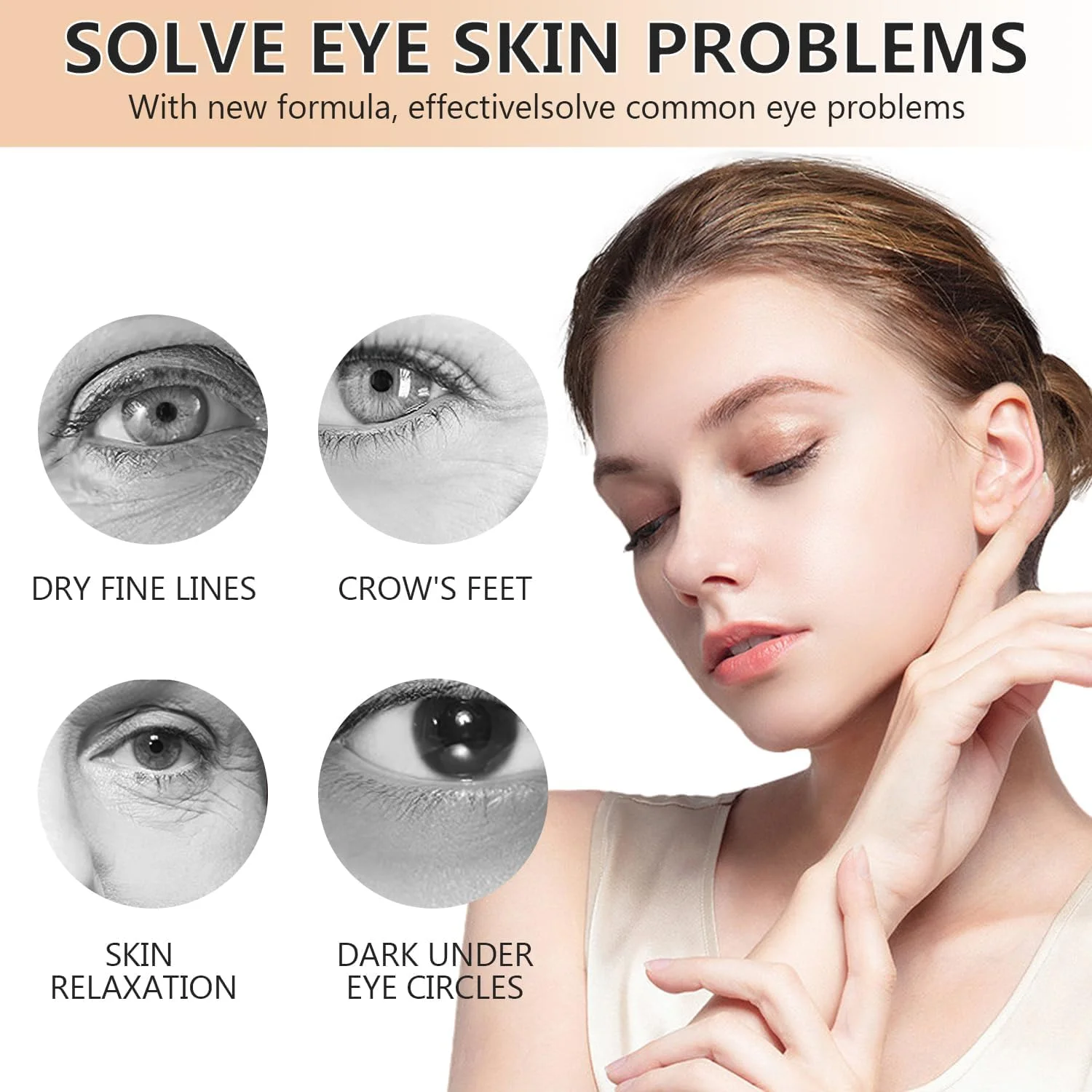 کرم سفت کننده فوری پوست دور چشم، کرم دور چشم ضد پیری، کرم دور چشم برای تیرگی و پف زیر چشم، کرم سفت کننده پوست دور چشم برای رفع پف، لیفت و افتادگی پوست، احیای خاصیت ارتجاعی پوست دور چشم
