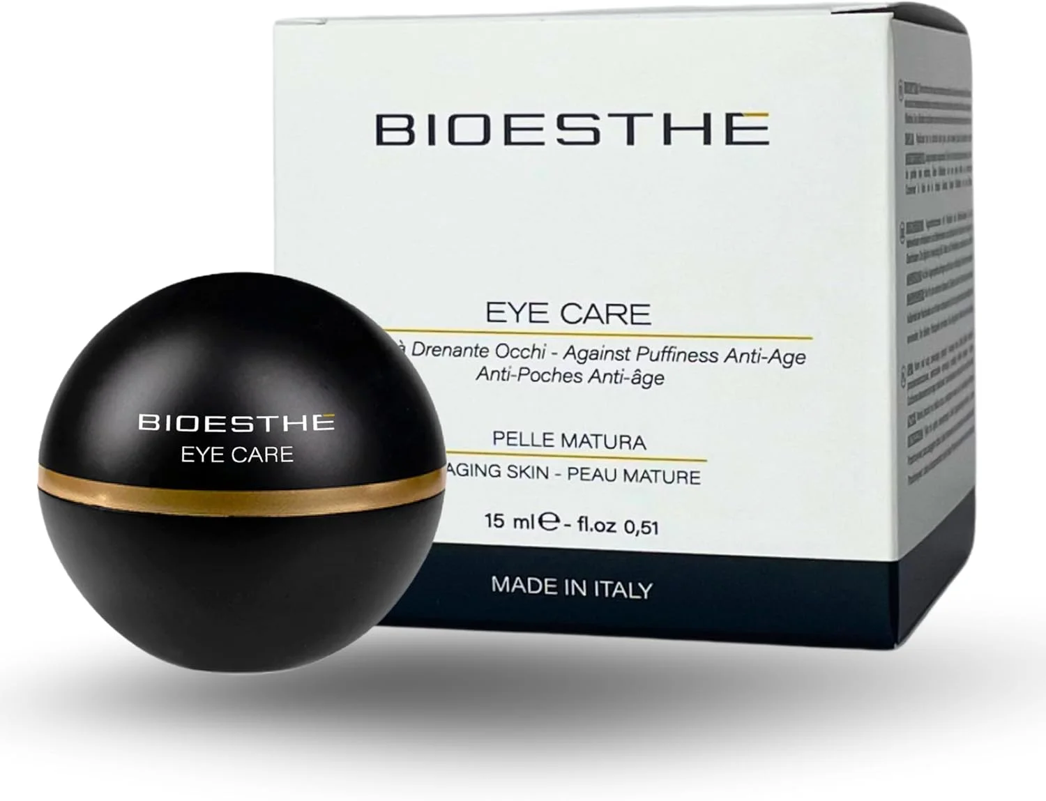 کرم مراقبت از چشم - فرمول ضد پیری و تخلیه کننده با پپتیدها و نیوسوم های کافئین - کاهش دهنده چین و چروک، پف زیر چشم و حلقه های تیره - 15 میلی لیتر