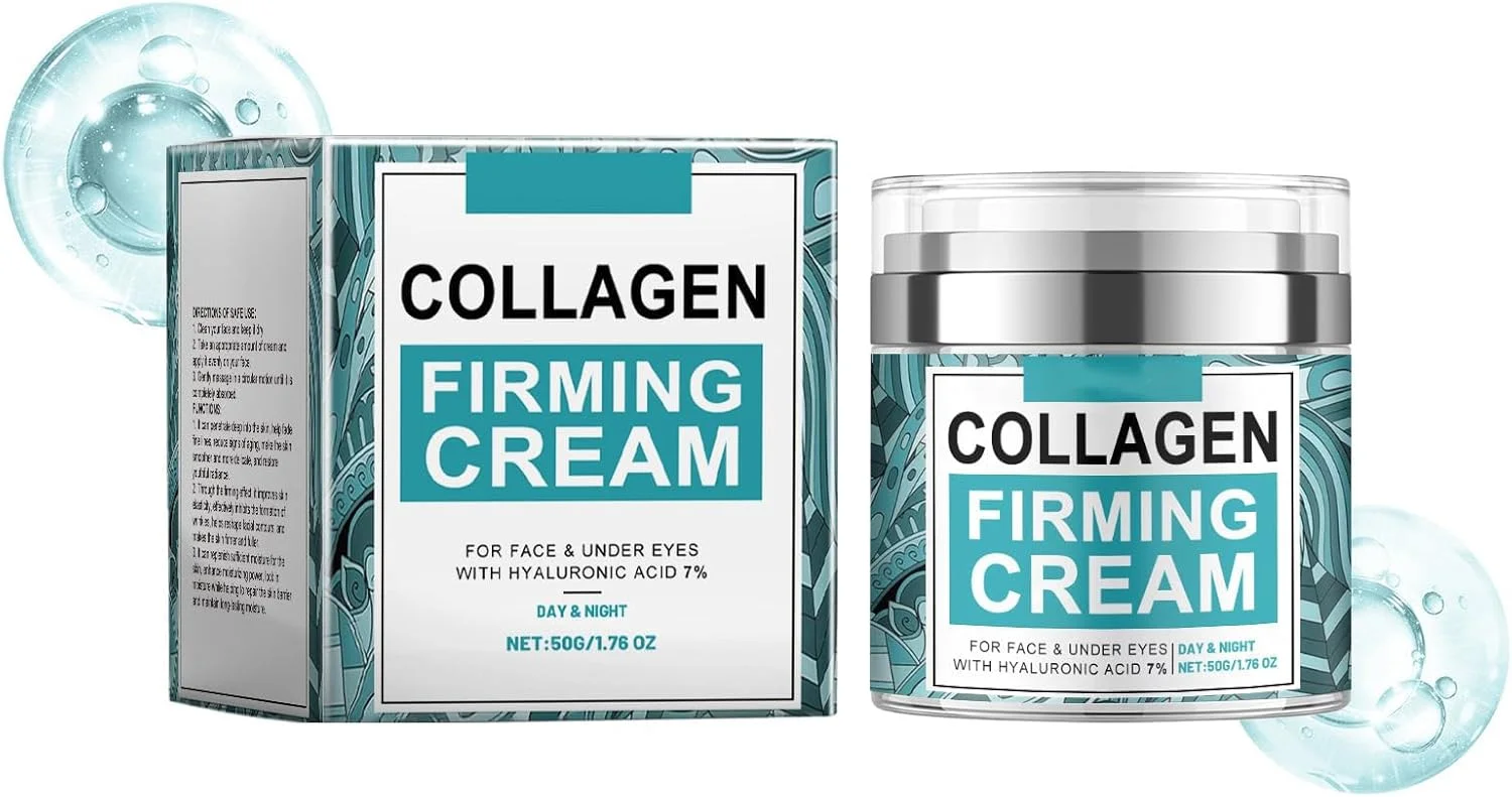 کرم مرطوب کننده صورت KASTWAVE حاوی رتینول، کرم سفت کننده گردن و ضد پیری با 7% اسید هیالورونیک، کرم سفت کننده پوست صورت و زیر چشم برای پوست های خشک و چرب، سفت کننده، ضد چروک، از بین برنده لک های تیره