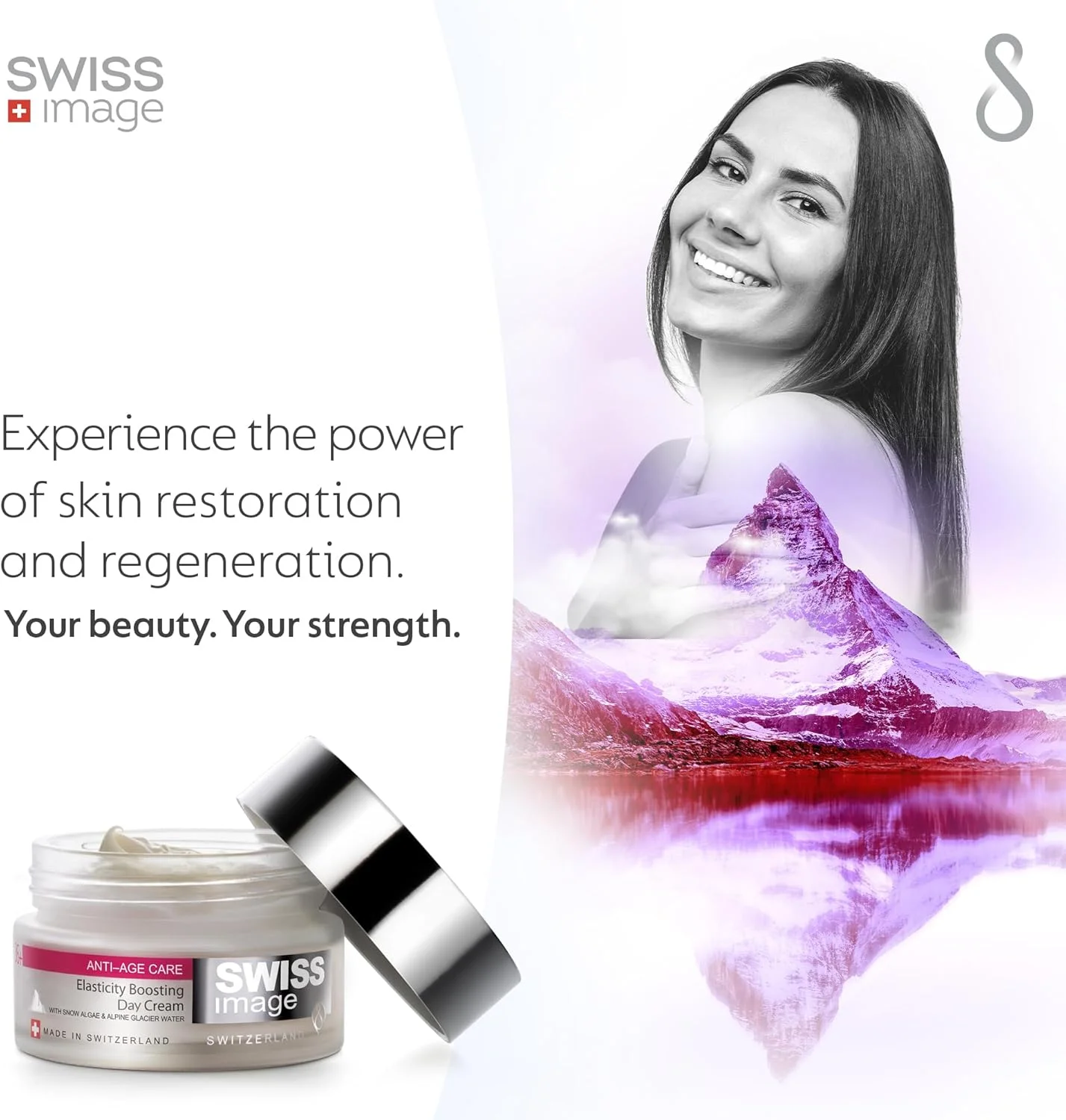 کرم روز تقویت کننده خاصیت ارتجاعی پوست صورت Swiss Image Anti-Age Care، کرم ضد چروک صورت برای زنان، کاهش ظاهر خطوط ریز و چین و چروک، مرطوب کننده پوست، مناسب برای انواع پوست، 50 میلی لیتر