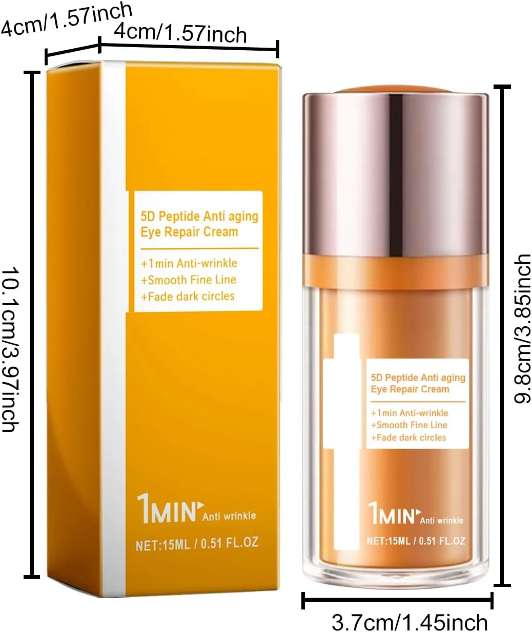 کرم دور چشم پپتیدی 5D، کرم ترمیم کننده دور چشم ضد پیری پپتیدی 5D، کاهش خطوط ریز، رفع پف زیر چشم، کاهش چین و چروک و تیرگی دور چشم، مناسب برای انواع پوست
