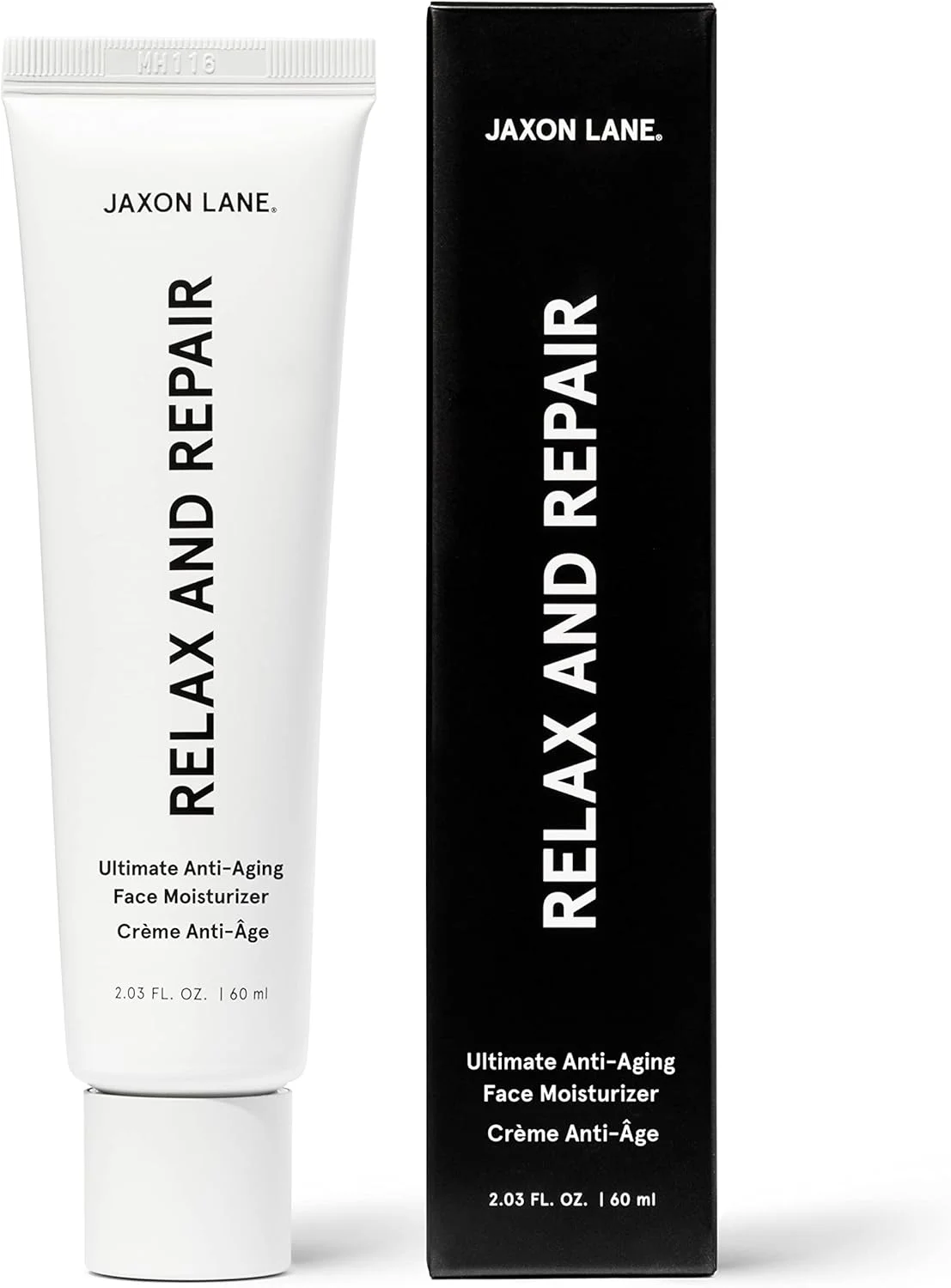 مرطوب کننده صورت ضد پیری ریلکس اند ریپیر جکسون لین برای مردان | کرم ضد چروک صورت، کرم شب، کرم دور چشم حاوی نیاسینامید (ویتامین B3)، اسید هیالورونیک، ویتامین E و سرامید برای پوست