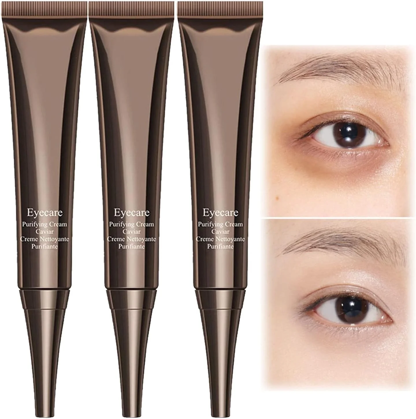 کرم دور چشم خاویار اسنس ضد چروک، کرم سفت کننده فوری دور چشم CaviarLift، کرم دور چشم خاویار اسنس ضد چروک، کرم لیفت فوری دور چشم، برای رفع سیاهی و پف زیر چشم و کاهش پف کردگی (3 عدد)